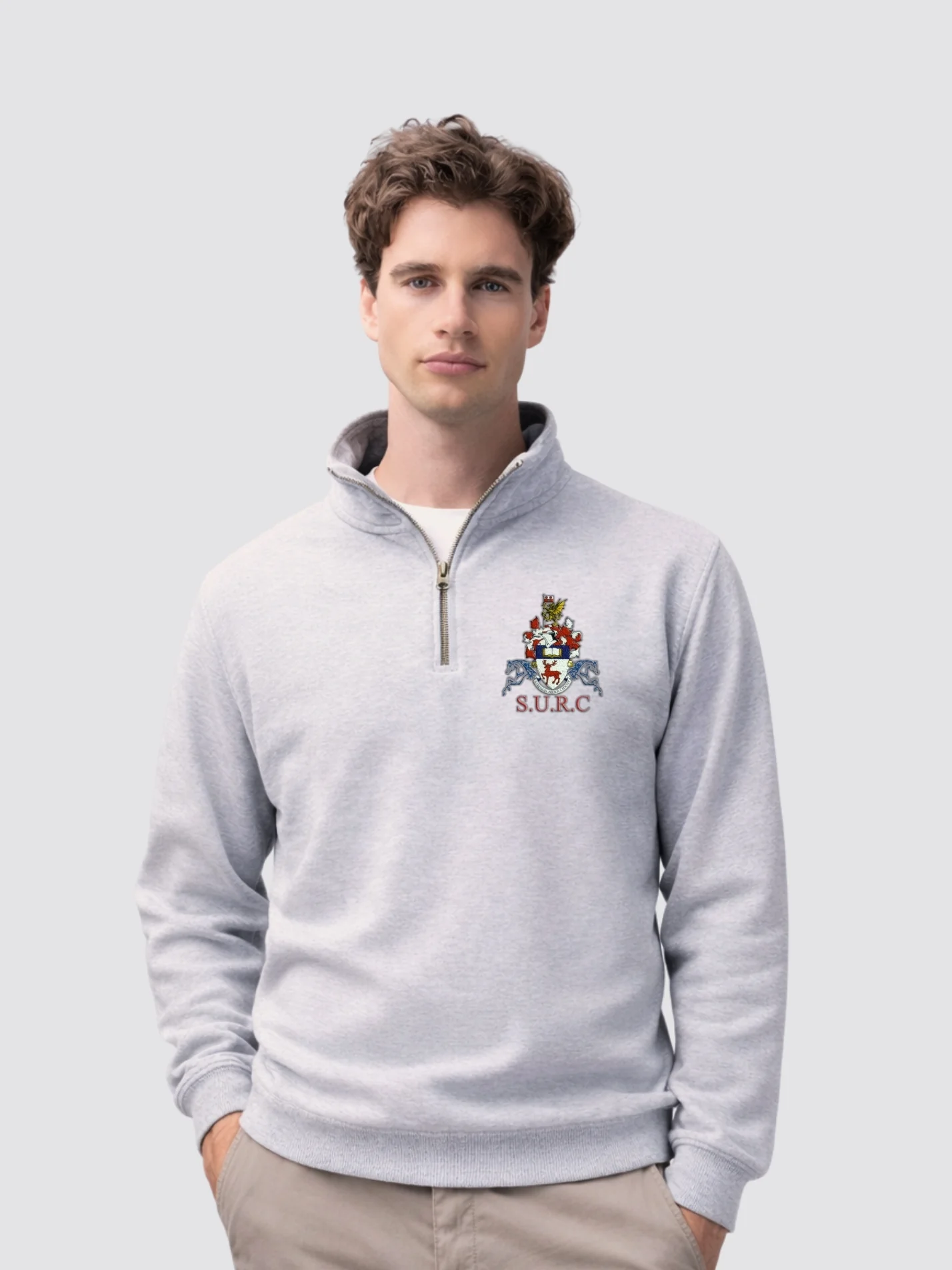 Southampton Riding Club Unisex 1/4 Zip Sweatshirt - Image 5