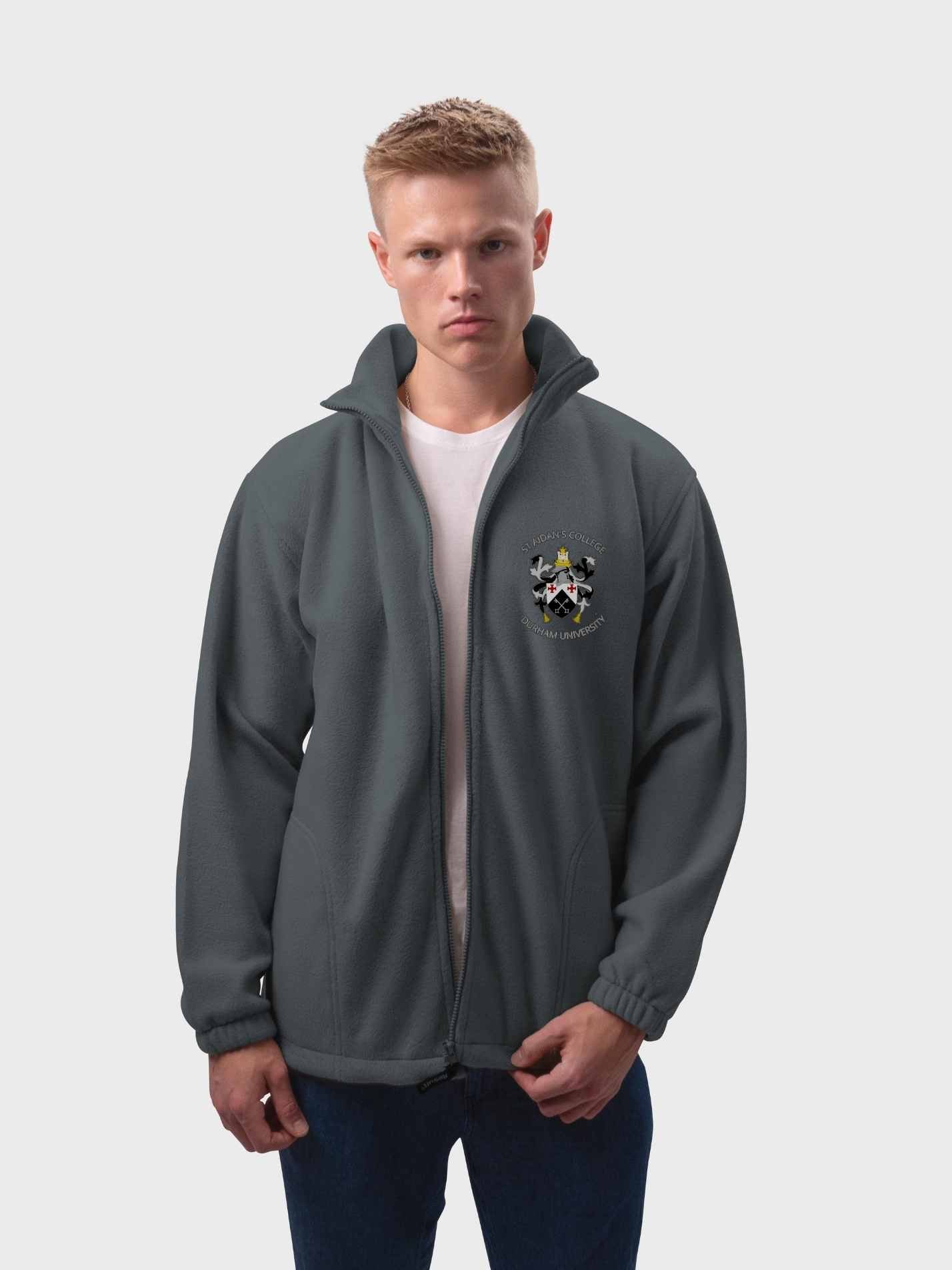 St Aidan's College Durham Unisex Polar Full Zip Fleece - Image 7