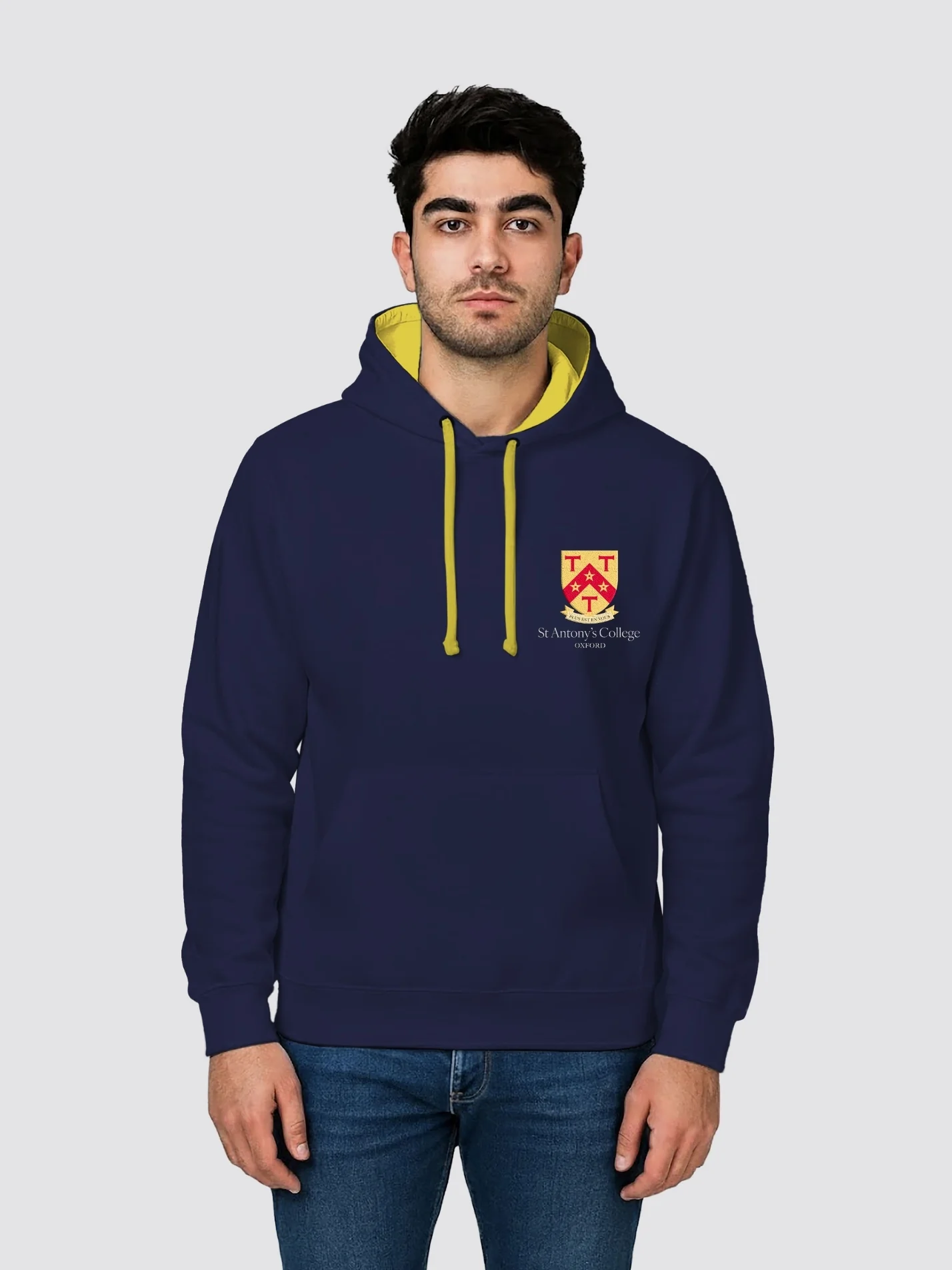 St Antony's College Oxford Contrast Hoodie - Image 4