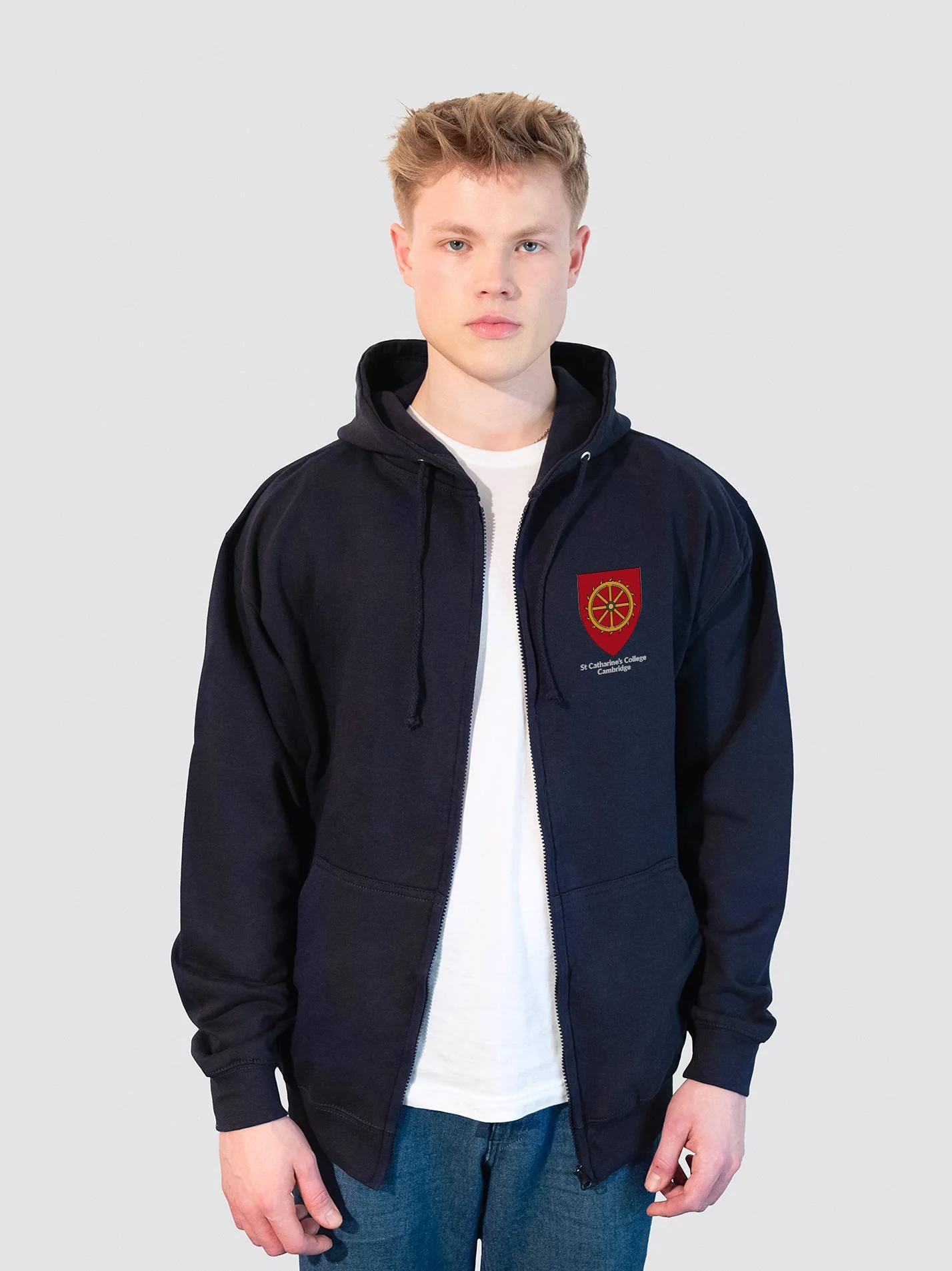 St Catharine's College Cambridge Zip-Up Unisex Hoodie - Image 6