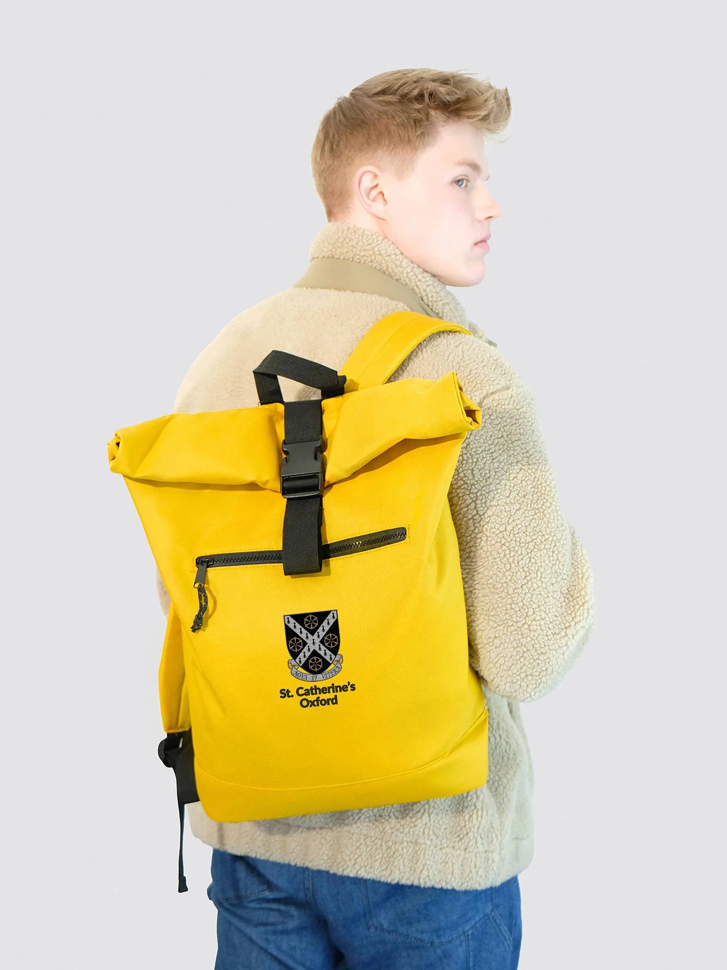 St Catherine's College Oxford MCR Roll Top Backpack - Image 6