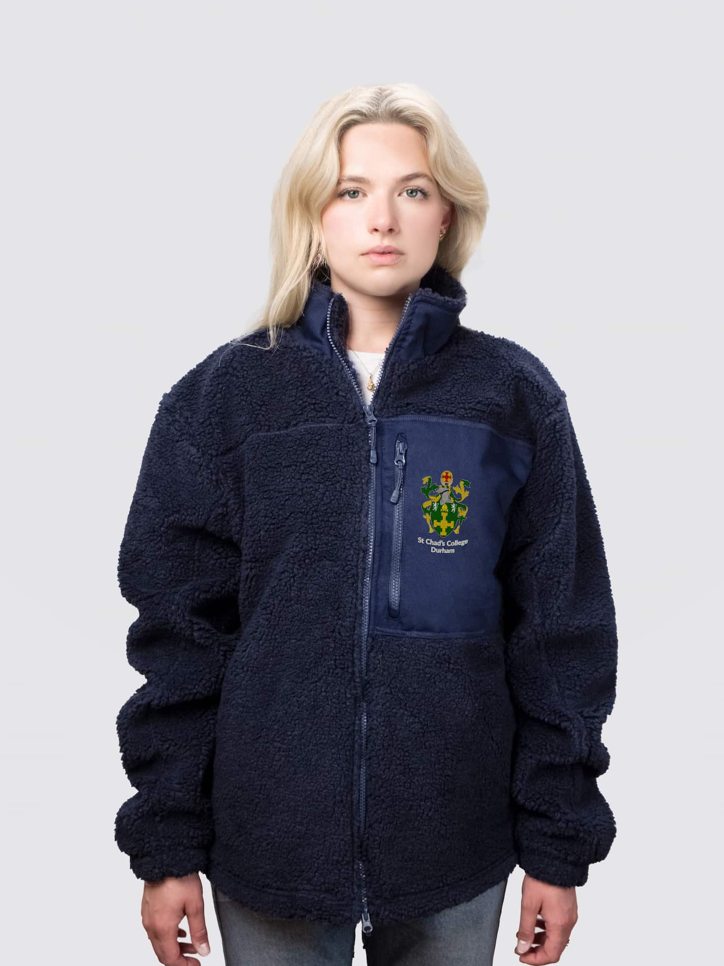St Chad Alumni Unisex Fluffy Sherpa Fleece Jacket