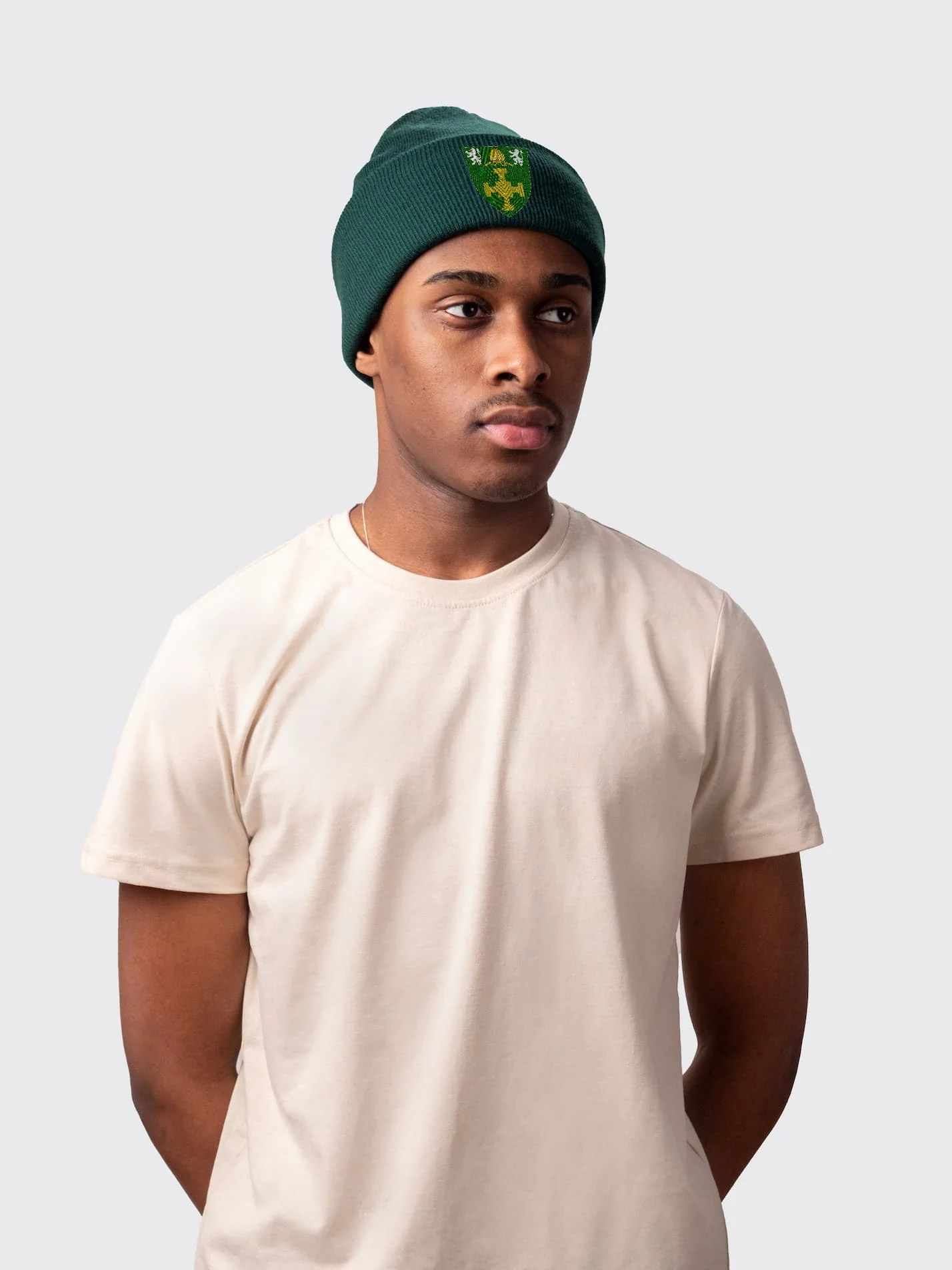 St Chad's College Durham JCR Sustainable Cuffed Beanie - Image 4