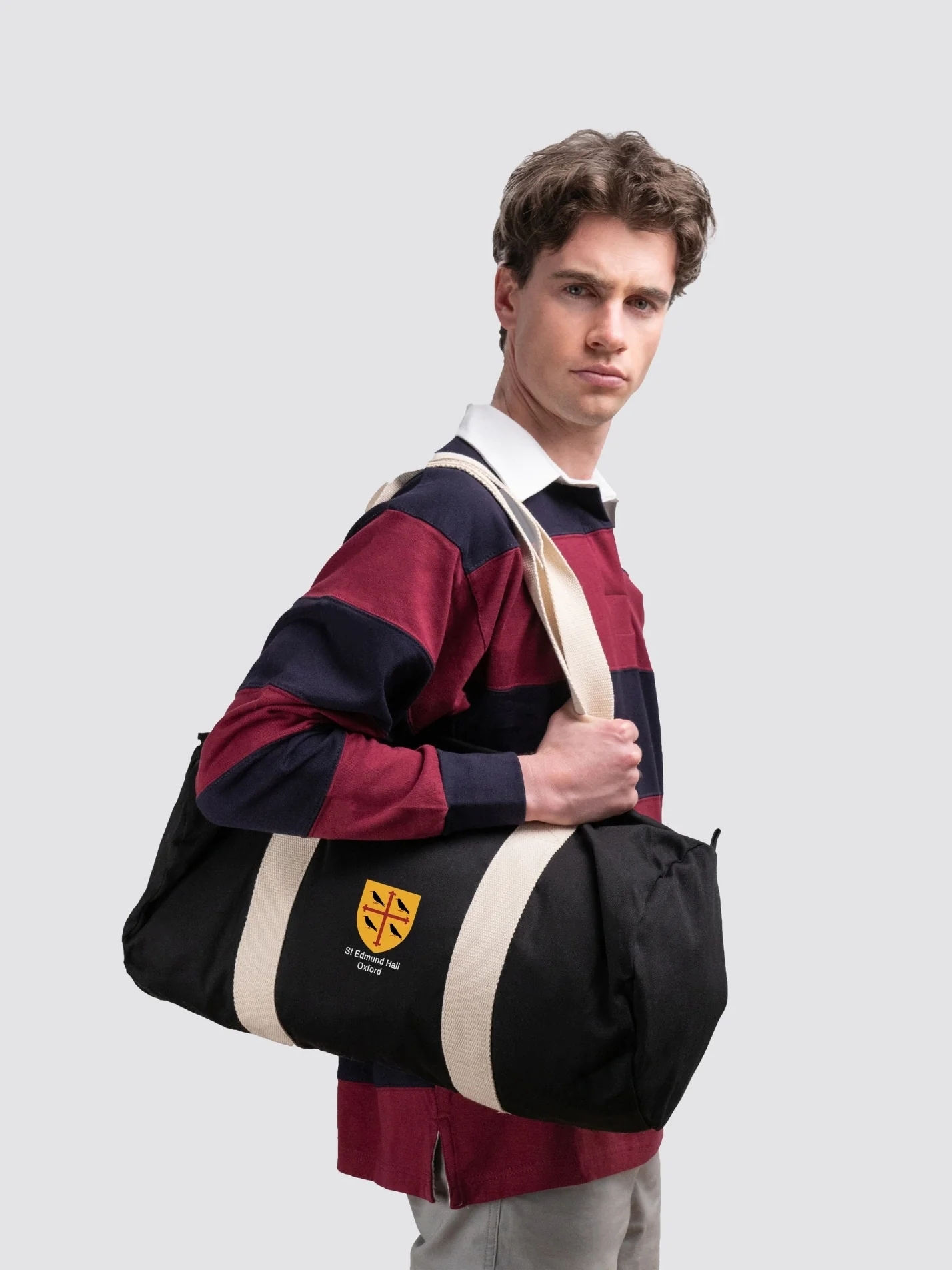St Edmund Hall Oxford JCR Organic Cotton Canvas Barrel Bag