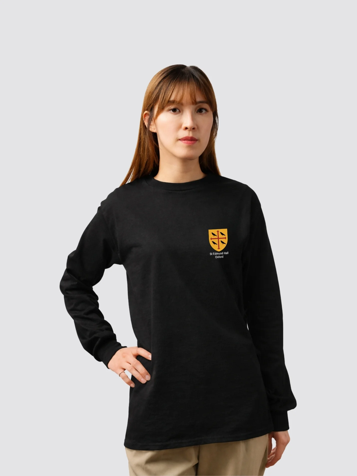 St Edmund Hall Oxford JCR Unisex Cotton Long Sleeve T-Shirt - Image 4