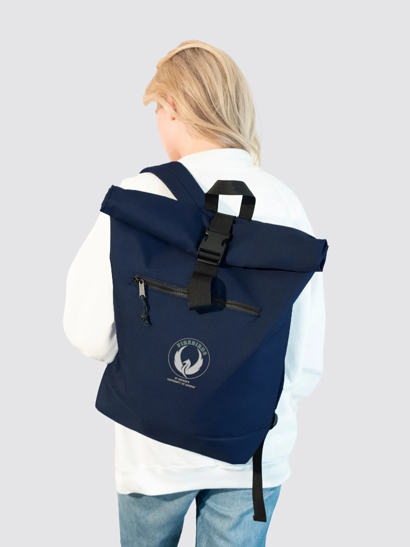 St George's University of London Cheerleading Roll Top Backpack - Image 4