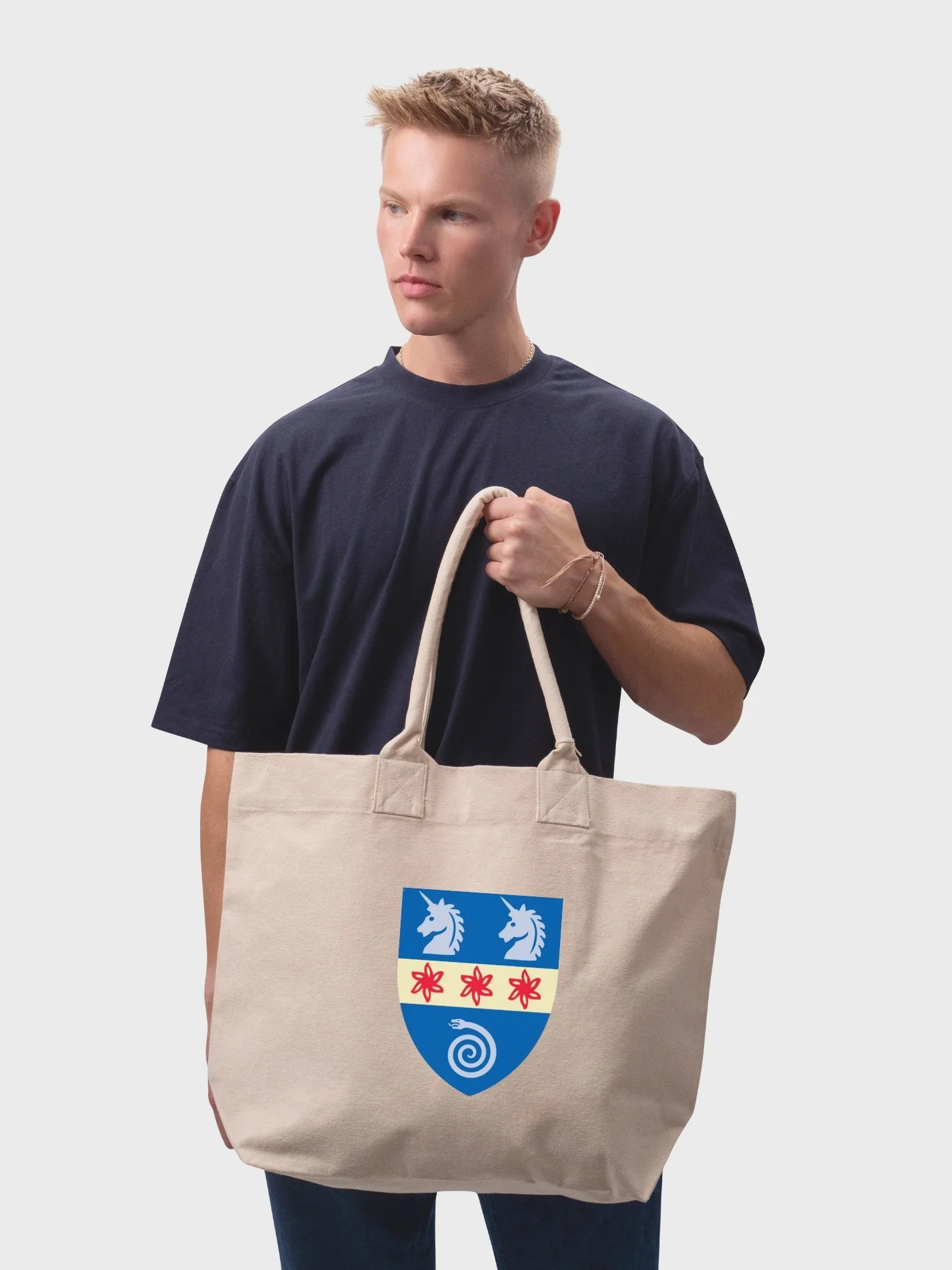 St Hilda's College Oxford MCR Cotton Canvas Printed Shopper Bag