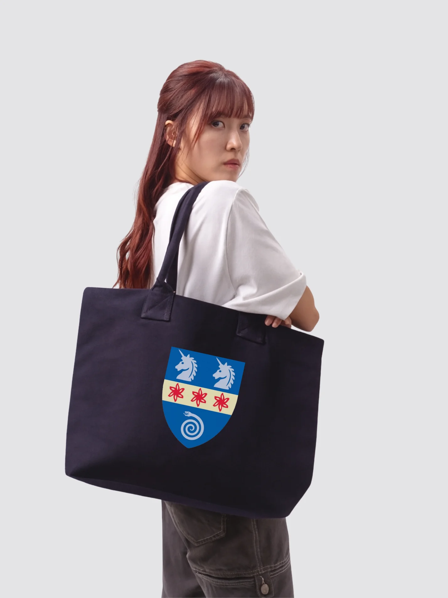 St Hilda's College Oxford MCR Cotton Canvas Printed Shopper Bag - Image 2