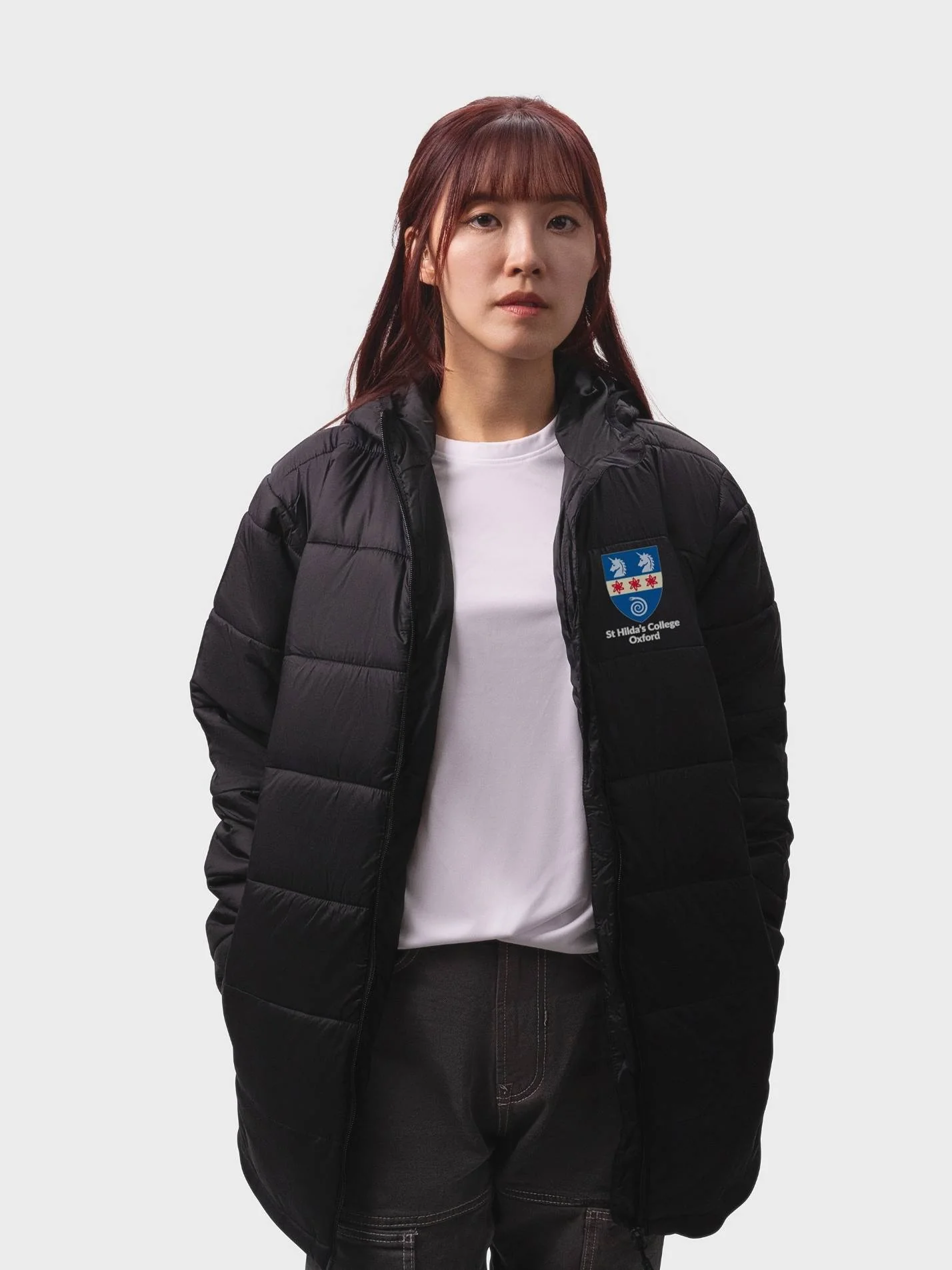 St Hilda's College Oxford MCR Sustainable Unisex Hooded Puffer Jacket