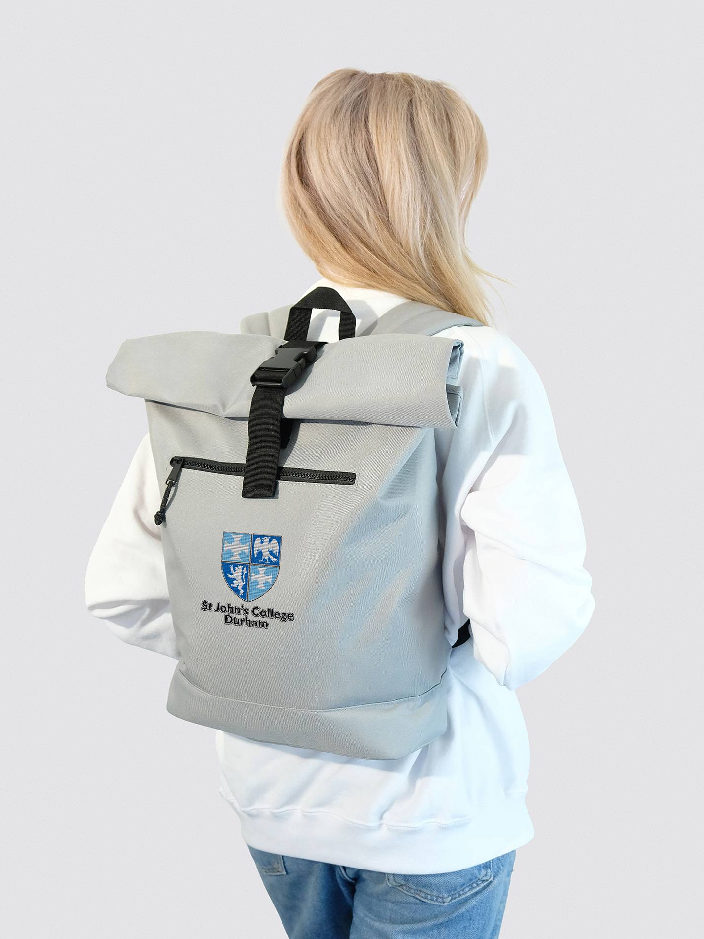 St John's College Durham Roll Top Backpack