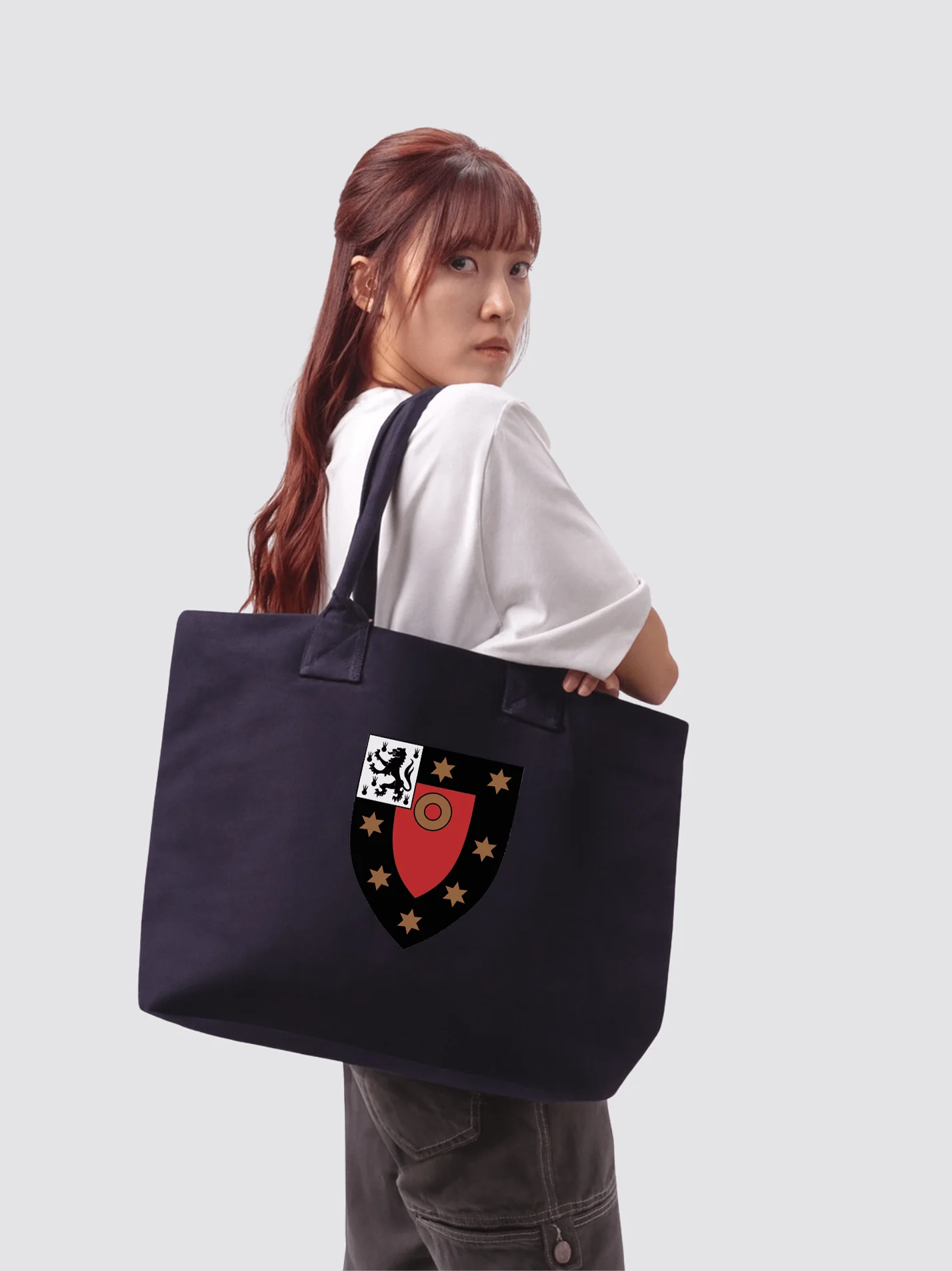 St John's College Oxford JCR Cotton Canvas Printed Shopper Bag - Image 2