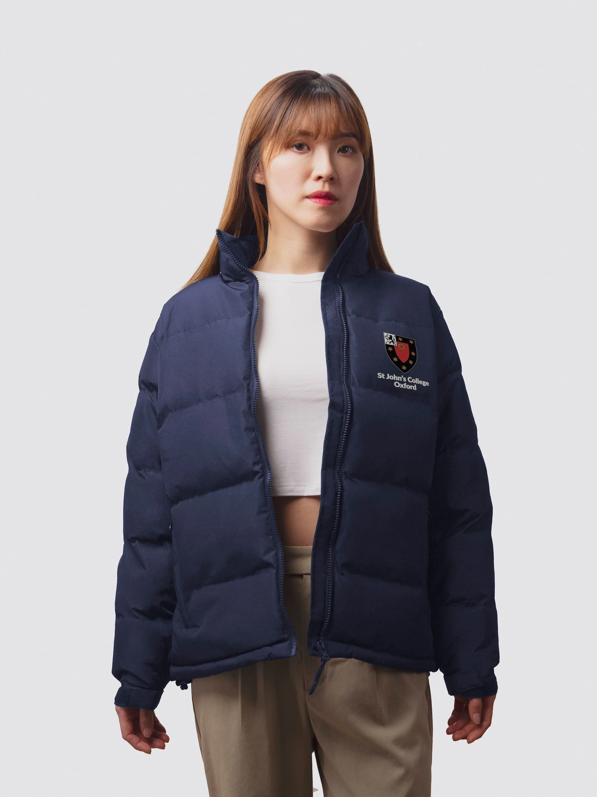 St John's College Oxford JCR Ladies Puffer Jacket - Image 5