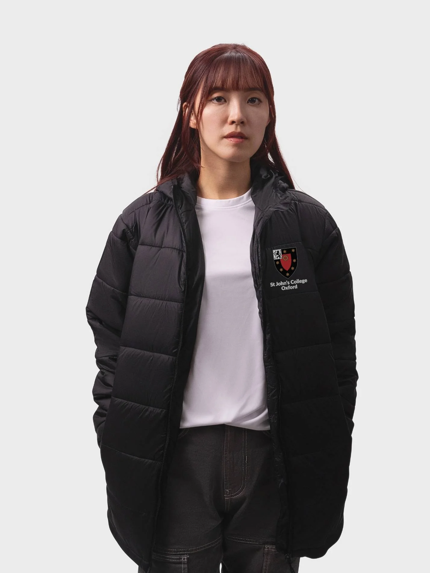 St John's College Oxford MCR Sustainable Unisex Hooded Puffer Jacket