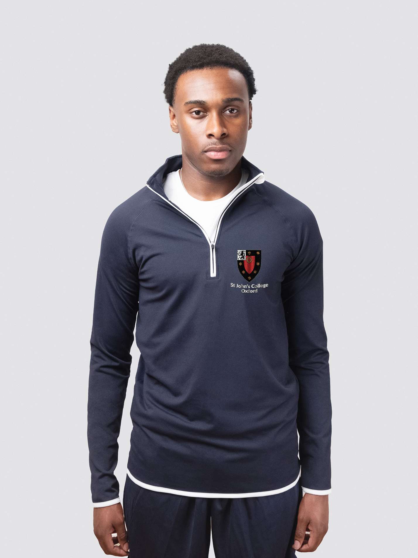 St John's College Oxford MCR Men's Performance 1/4 Zip Sweatshirt