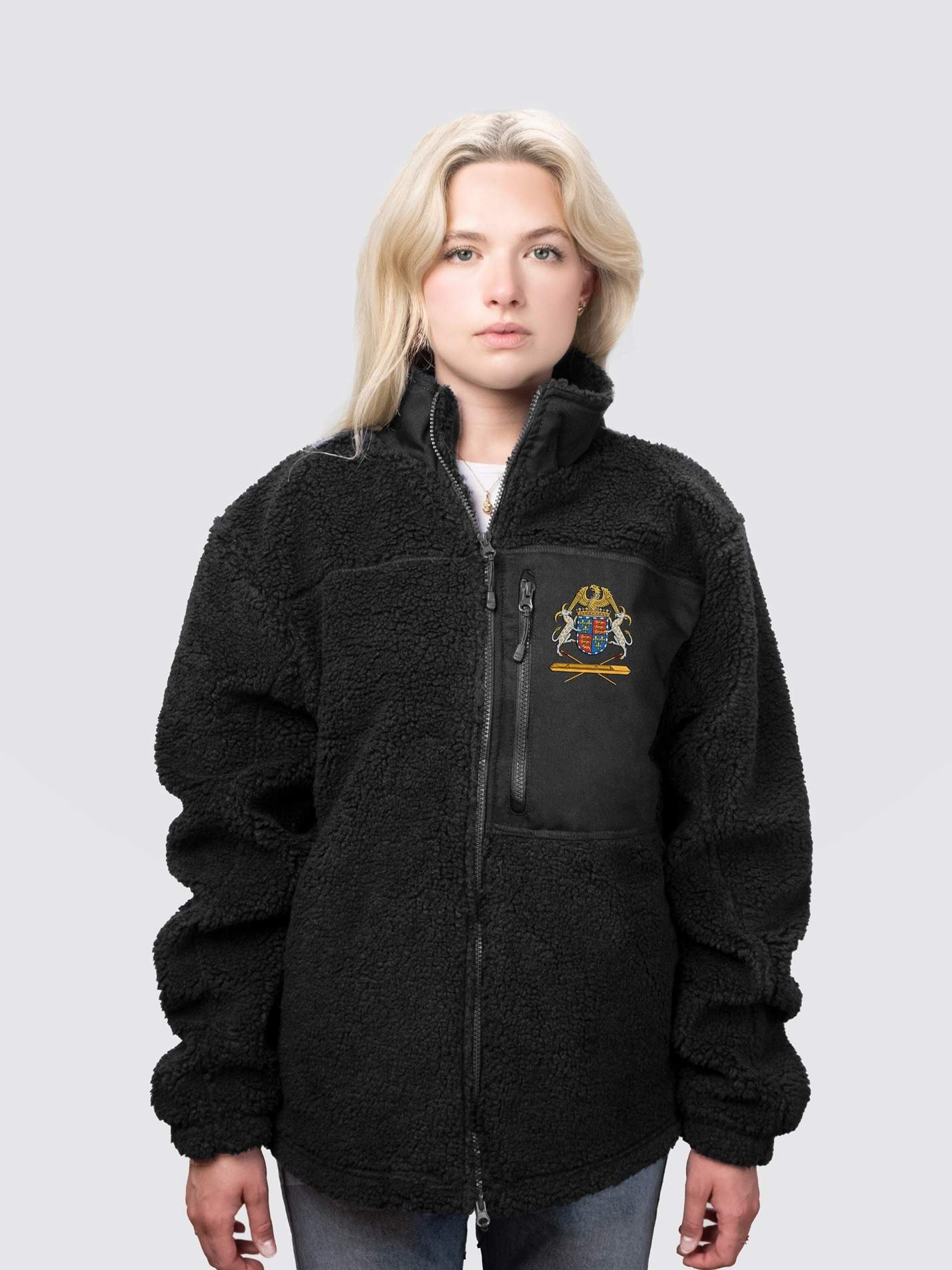 St John's College Punt Society Unisex Fluffy Sherpa Fleece Jacket