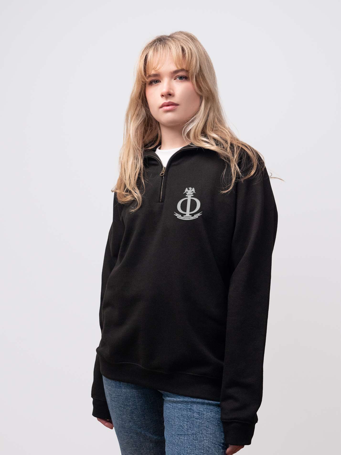 St John's Philosophical Society Unisex 1/4 Zip Sweatshirt