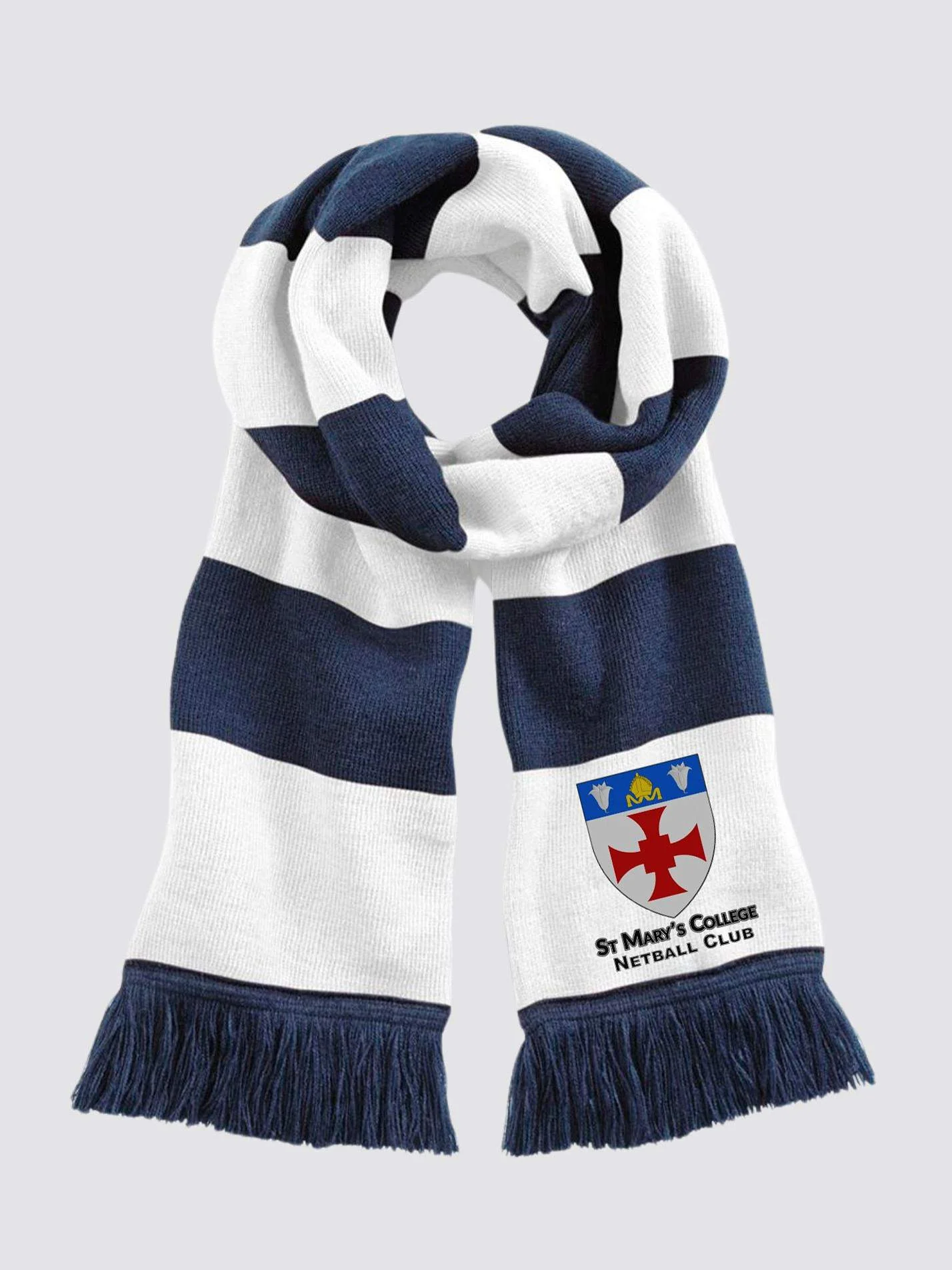 St Mary's Netball Club Striped Scarf