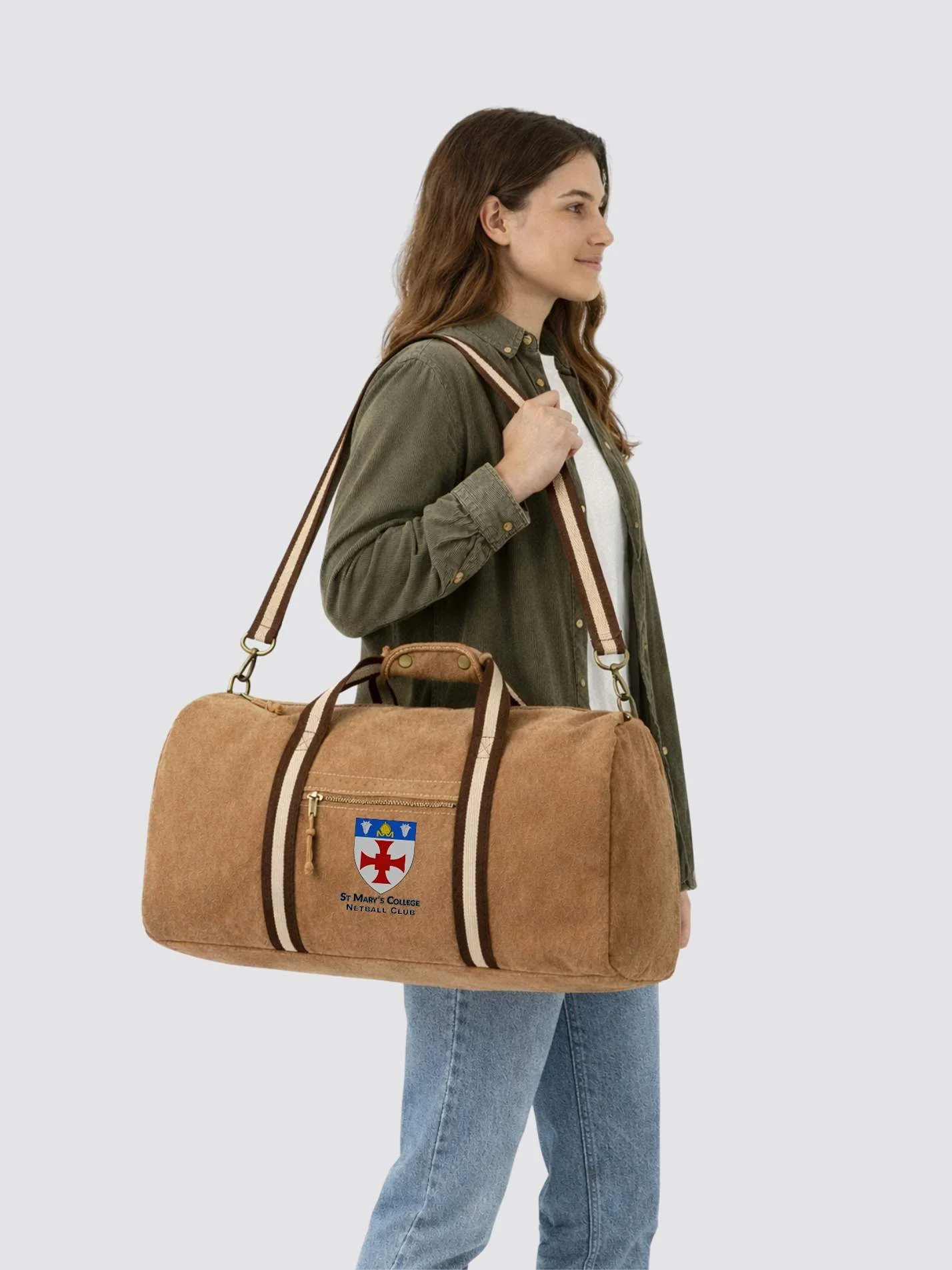 St Mary's Netball Club Vintage Canvas Weekender Holdall