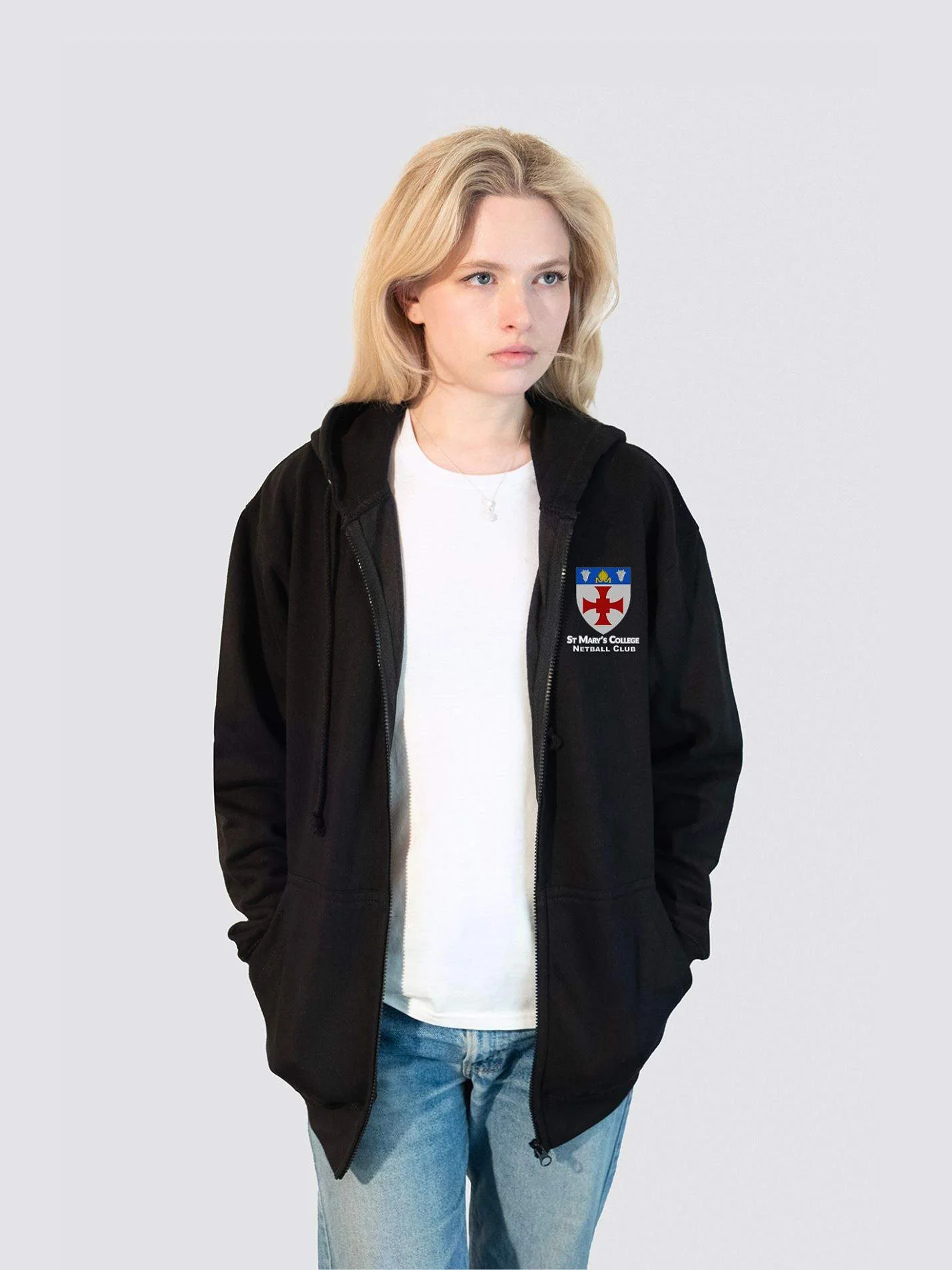 St Mary's Netball Club Zip-Up Unisex Hoodie