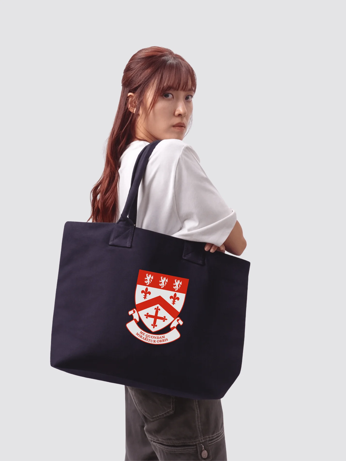 Stephenson College Durham Cotton Canvas Printed Shopper Bag - Image 2