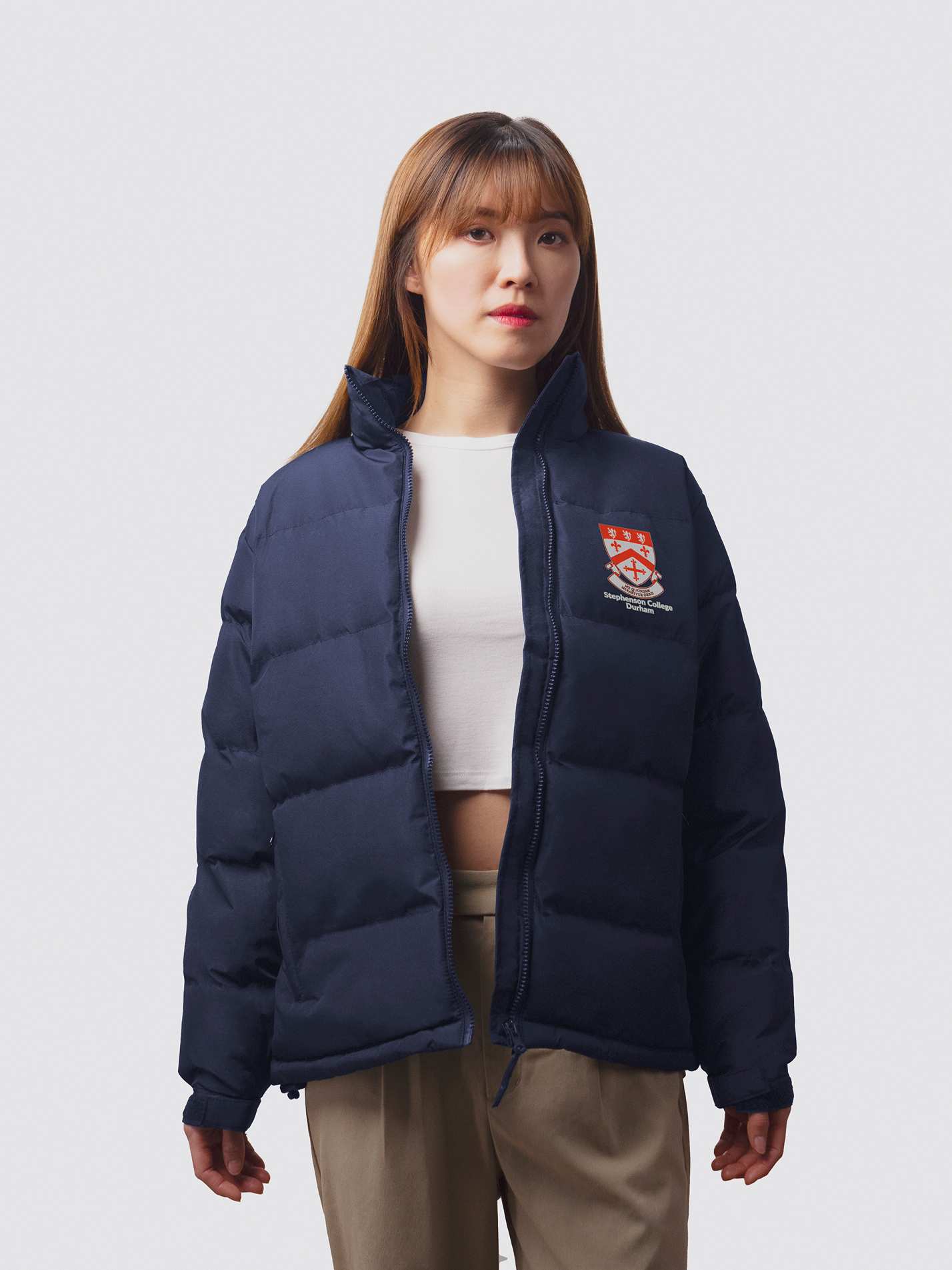 Stephenson College Durham Ladies Puffer Jacket - Image 5