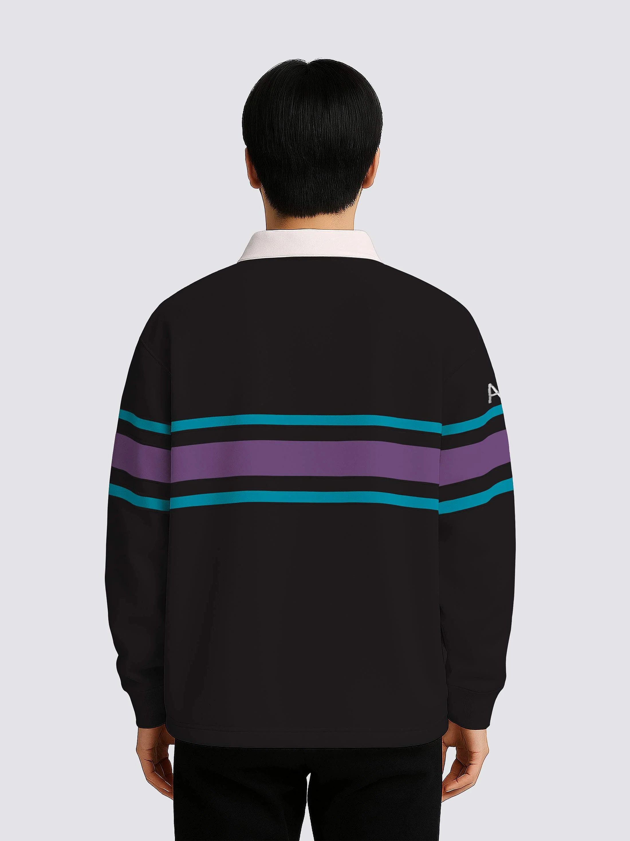 Surrey CompSoc Retro Striped Rugby Shirt - Image 2