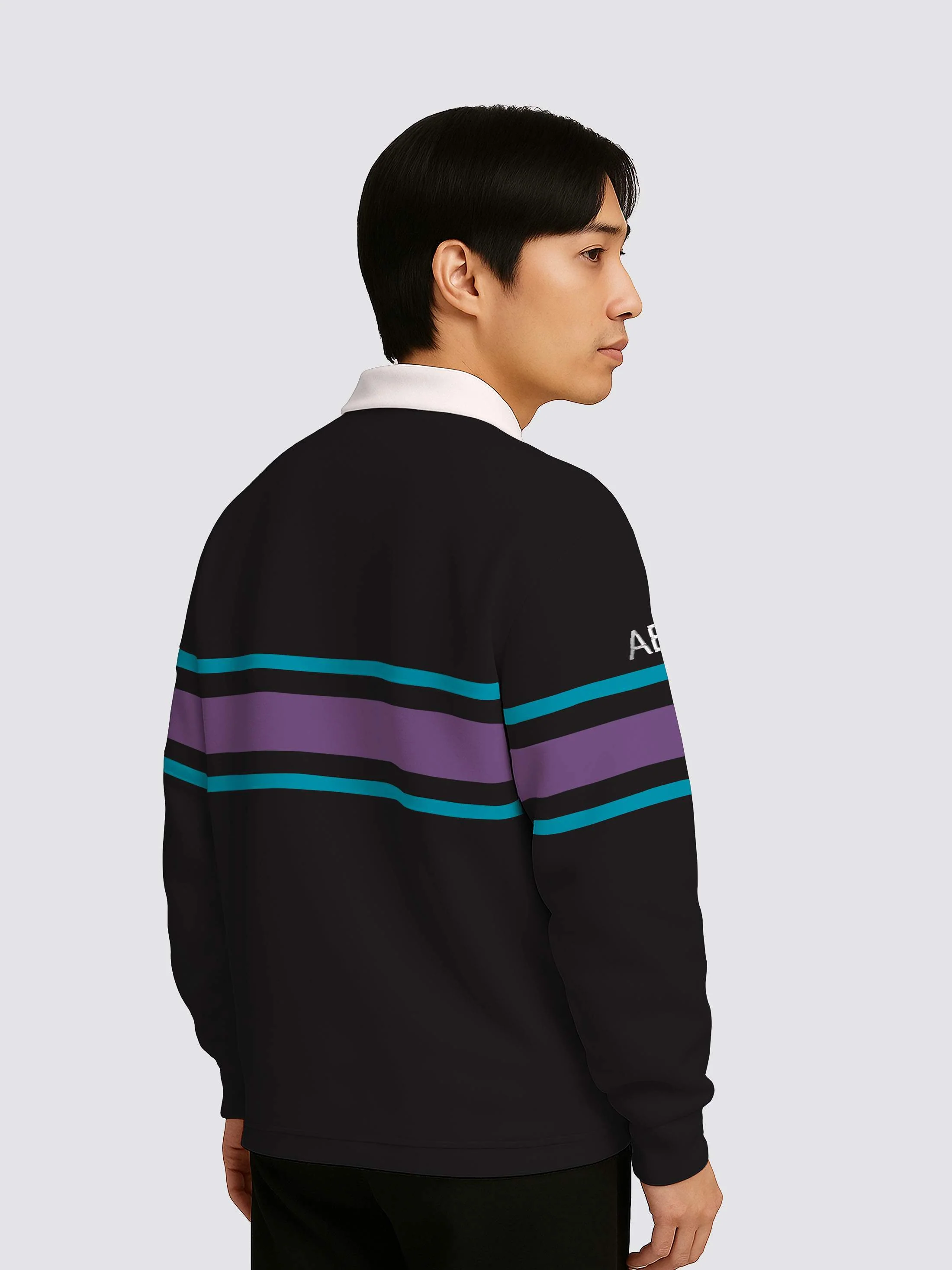 Surrey CompSoc Retro Striped Rugby Shirt - Image 3