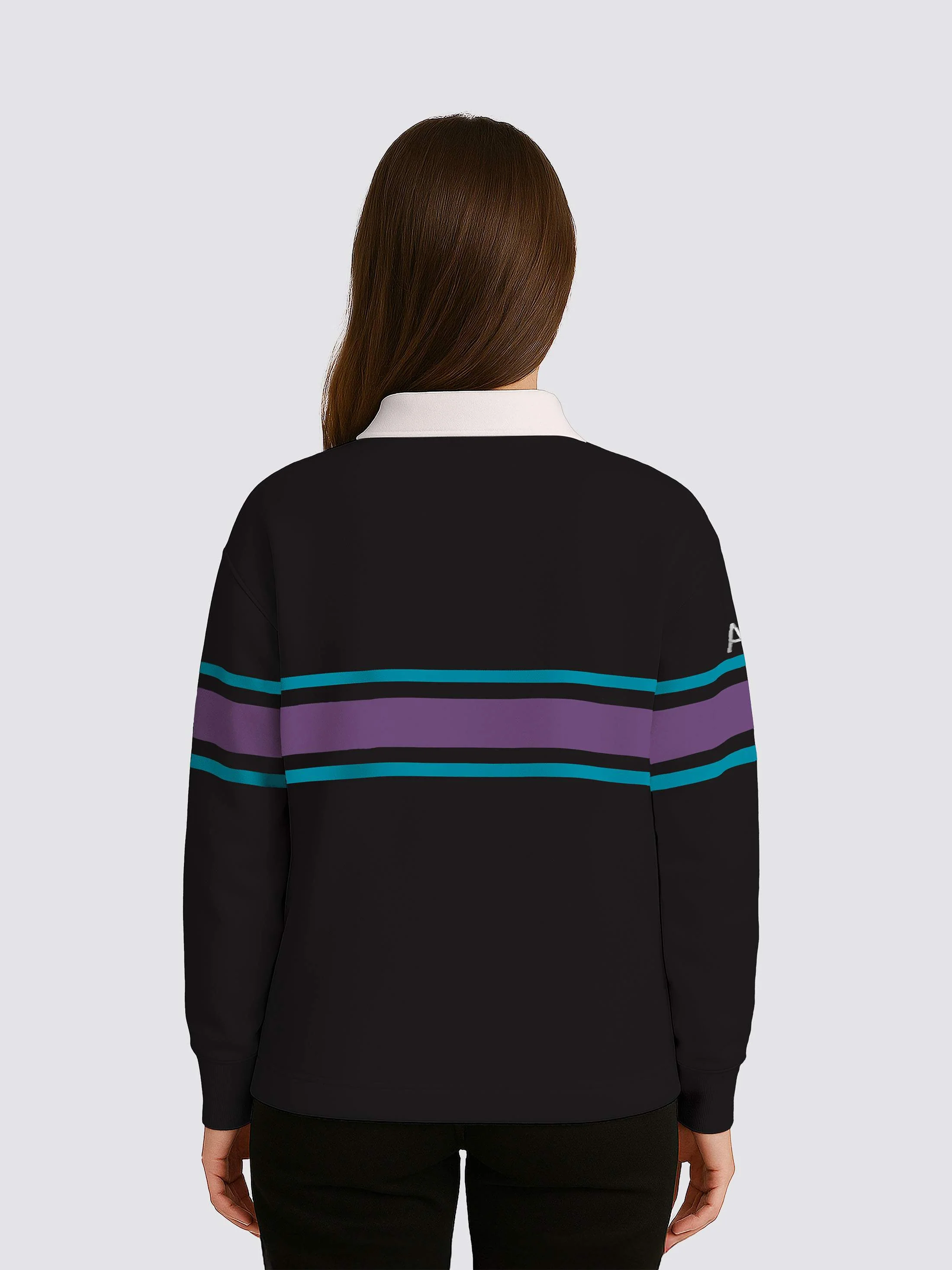 Surrey CompSoc Retro Striped Rugby Shirt - Image 5
