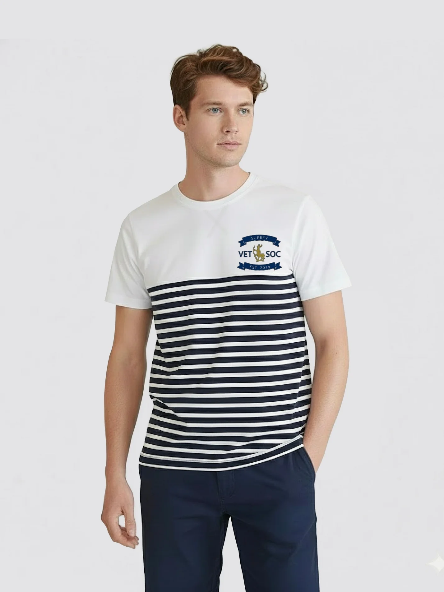 Surrey Vet Society Striped T-Shirt