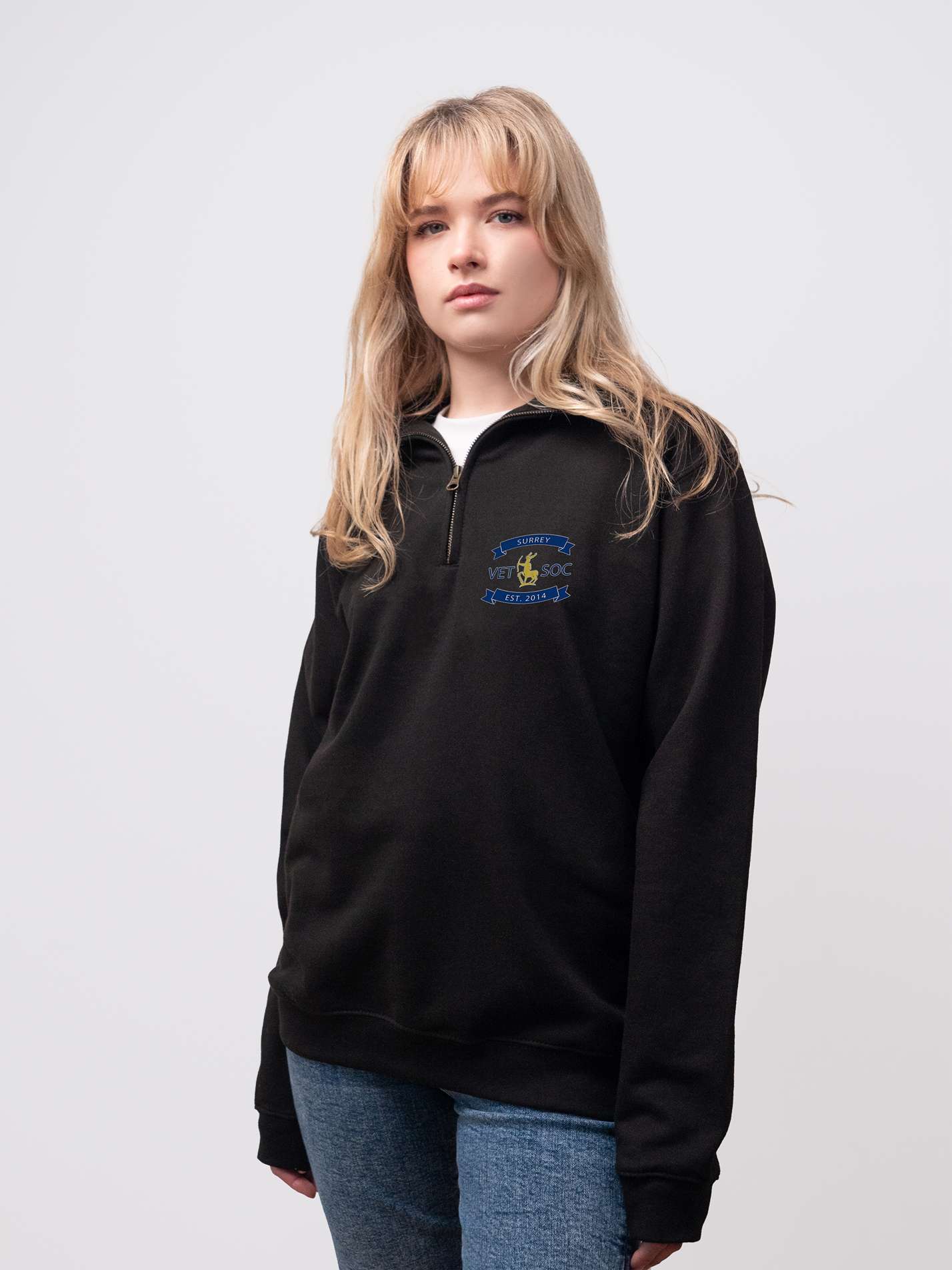 Surrey Vet Society Unisex 1/4 Zip Sweatshirt