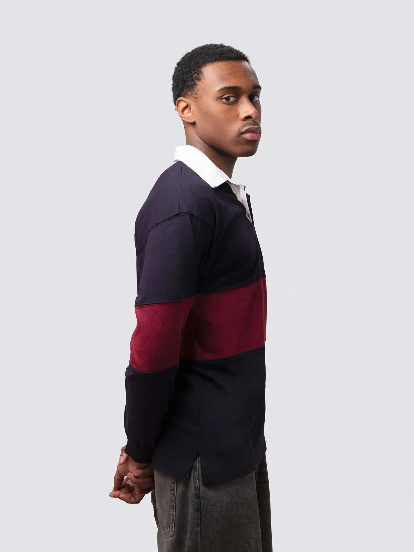 Sussex Uni Law Society Unisex Panelled Rugby Shirt - Image 3