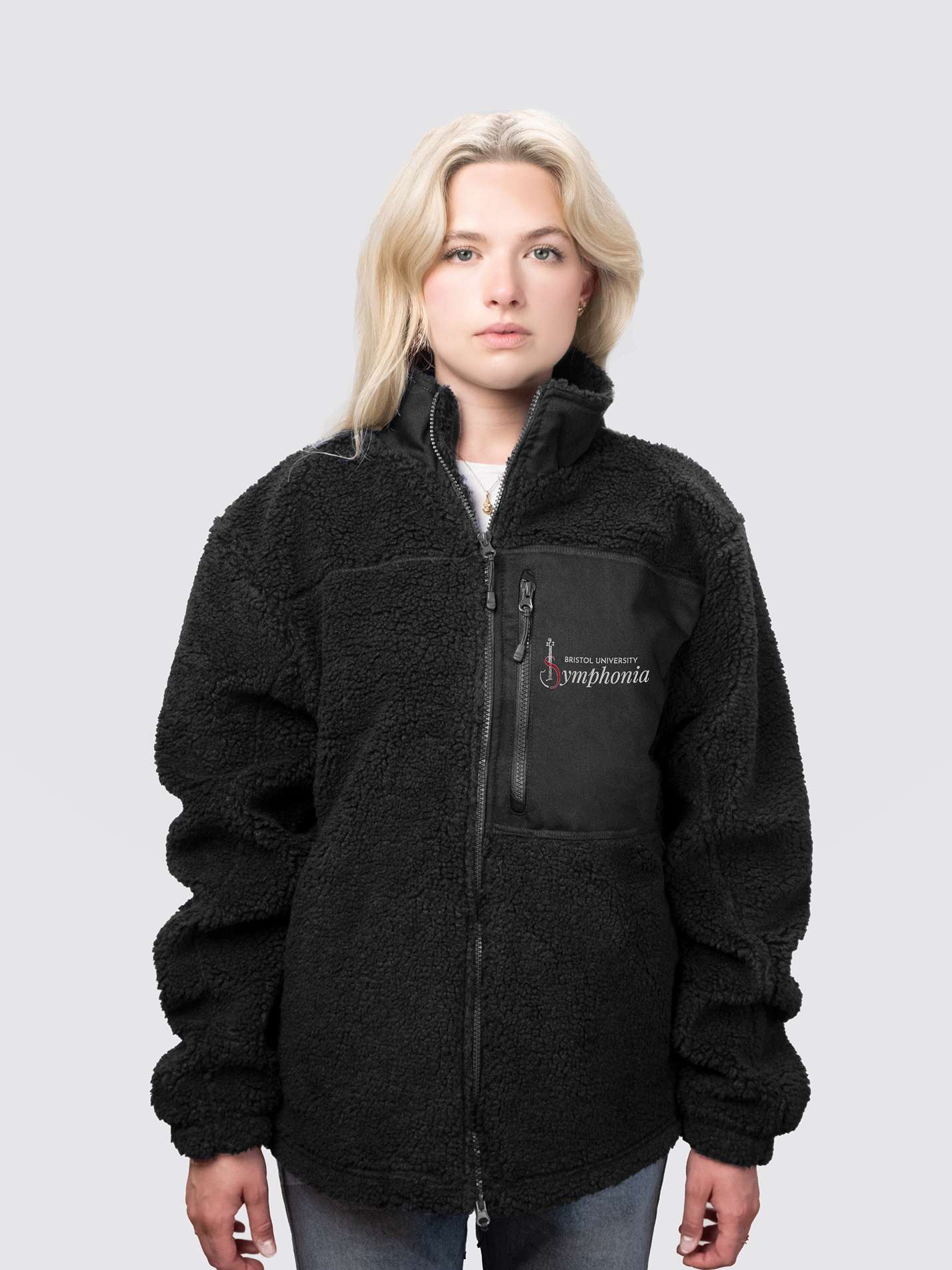 Symphonia Unisex Fluffy Sherpa Fleece Jacket