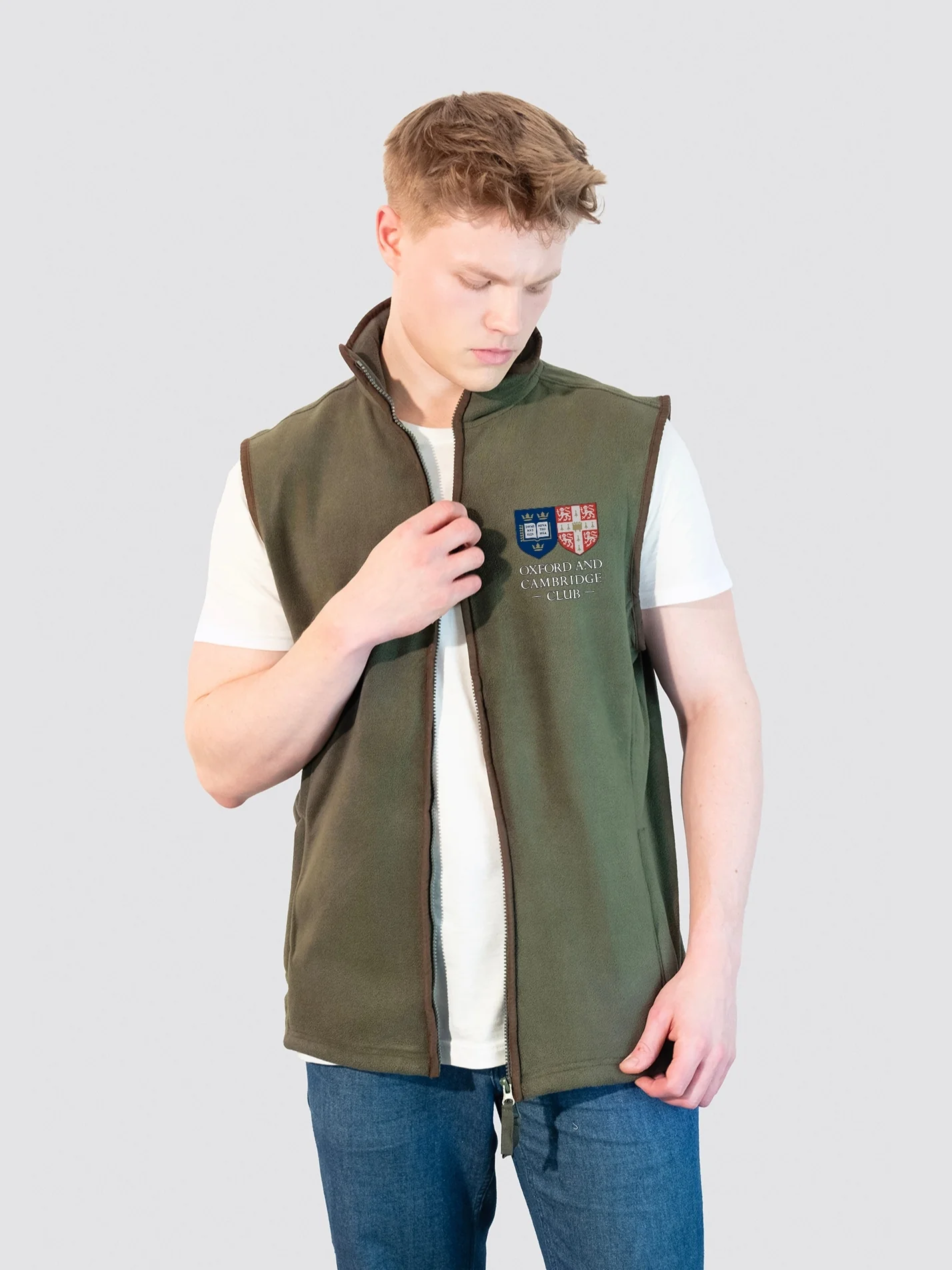 The Oxford and Cambridge Club Men's Heritage Gilet Fleece