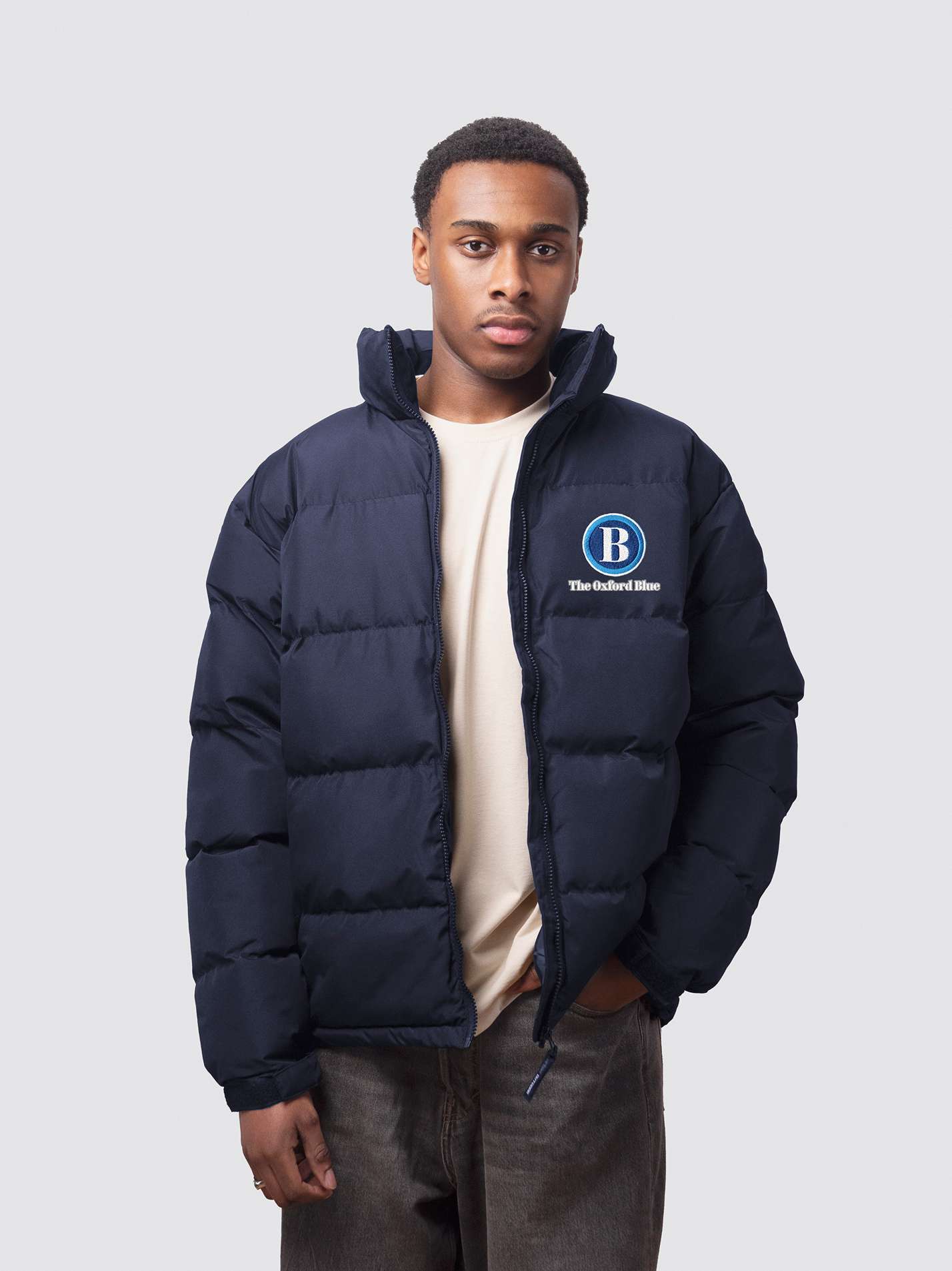 The Oxford Blue Men's Puffer Jacket - Image 3