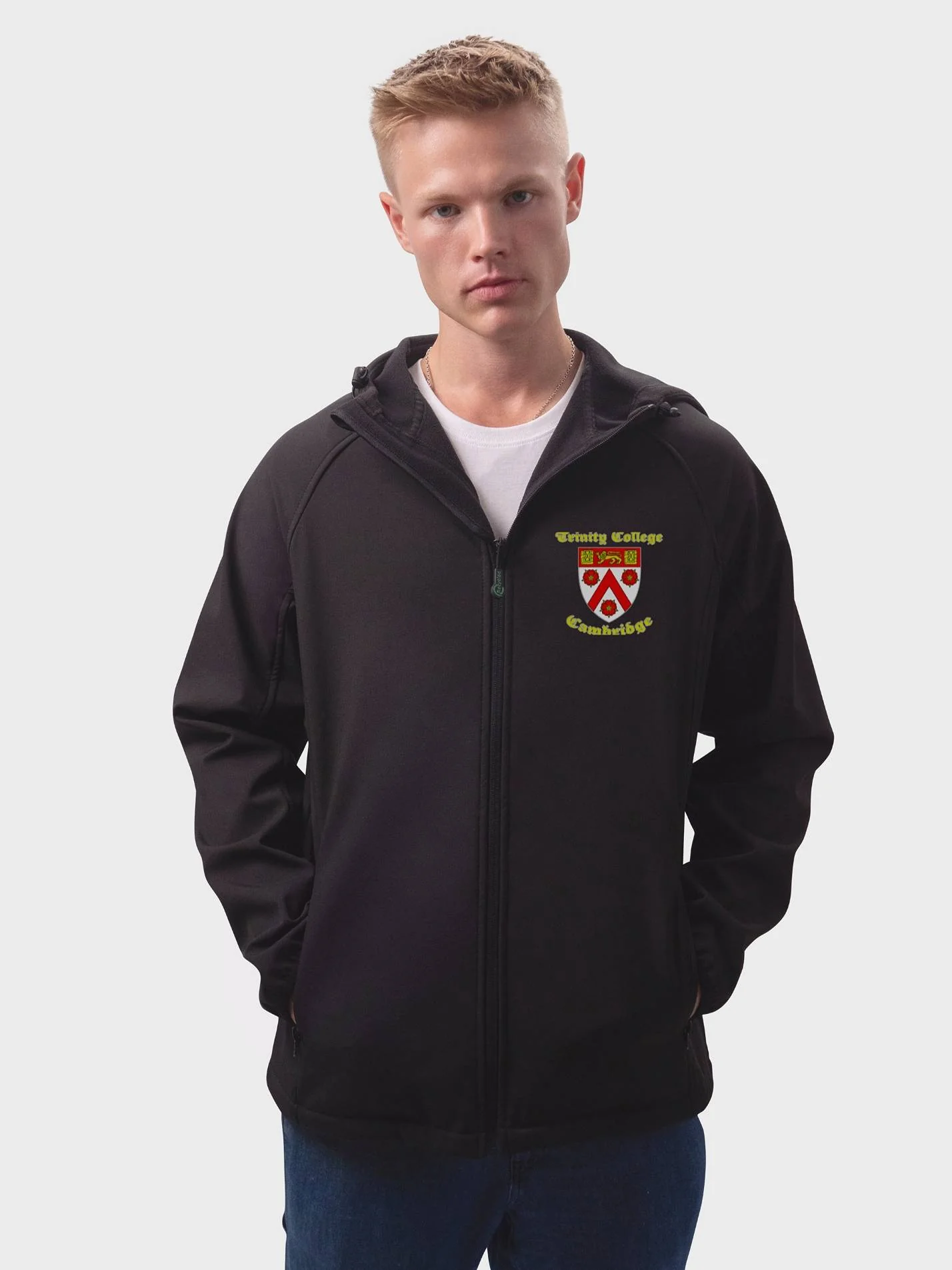 Trinity College Cambridge Sustainable Men’s Hooded Soft Shell Jacket