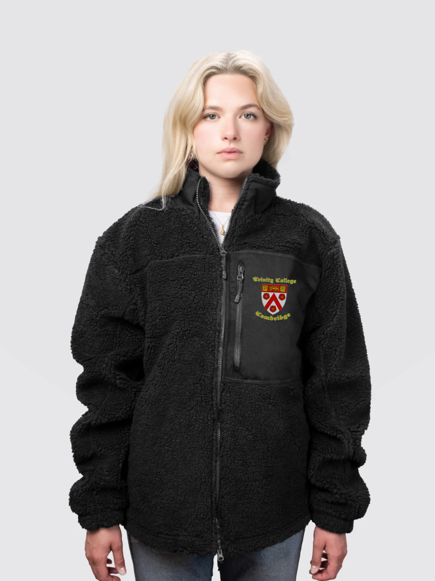 Trinity College Cambridge Unisex Fluffy Sherpa Fleece Jacket