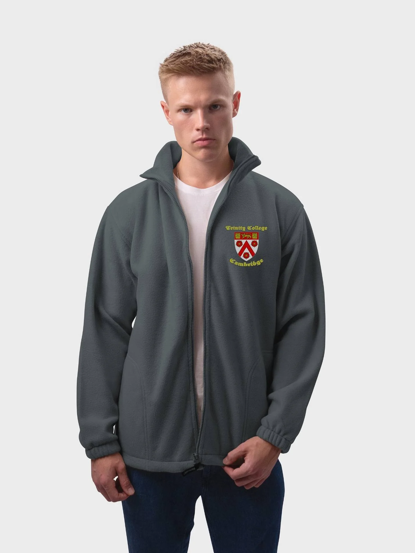 Trinity College Cambridge Unisex Polar Full Zip Fleece - Image 7