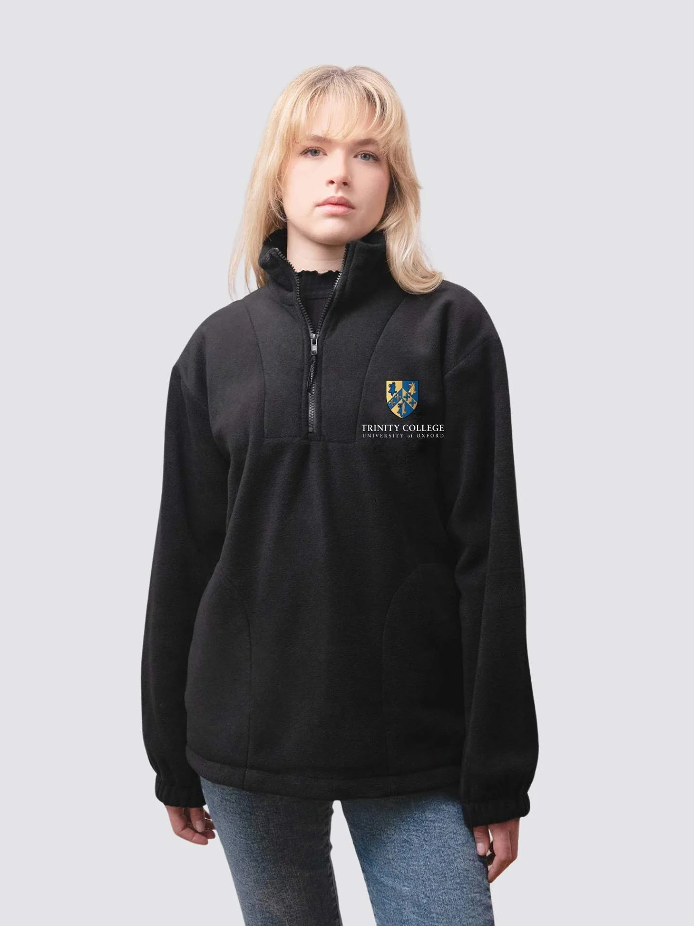 Trinity College Oxford MCR Unisex 1/4 Zip Fleece - Image 5
