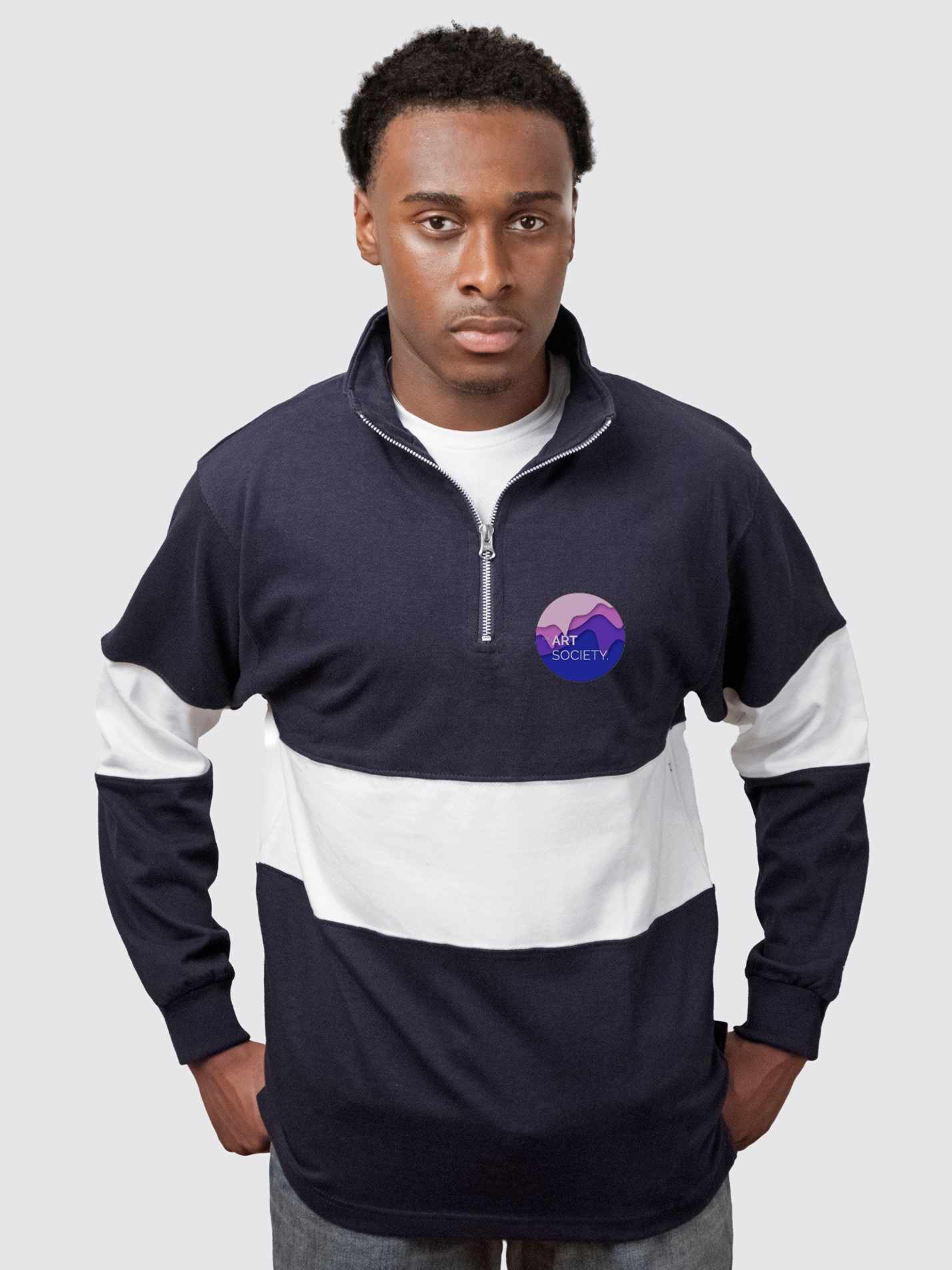 UCL Art Society Unisex Panelled 1/4 Zip Sweatshirt