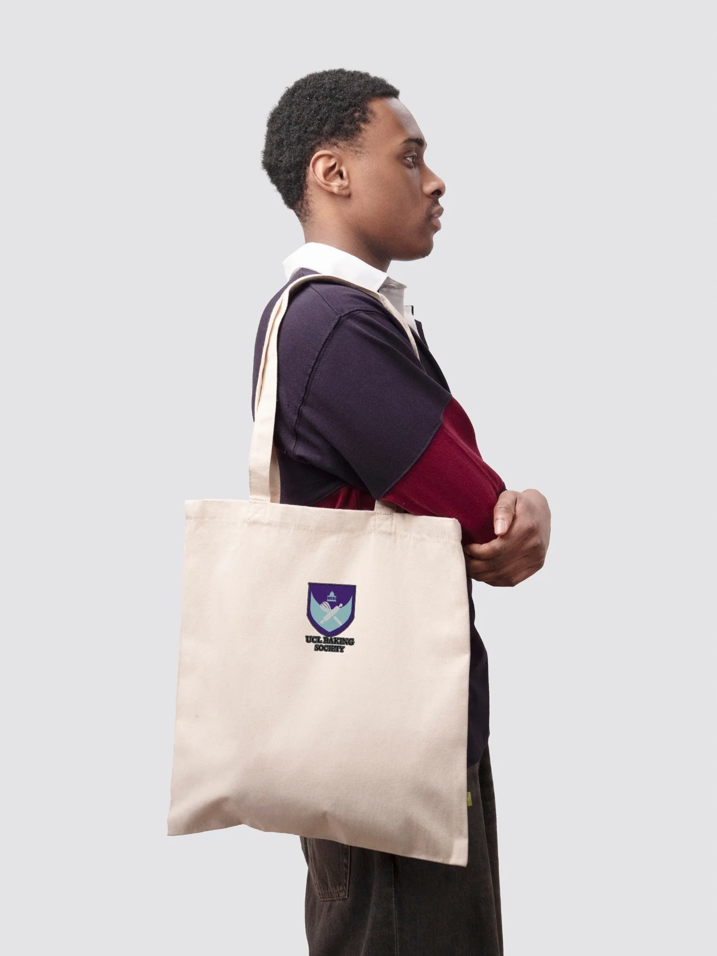 UCL Baking Society Organic Cotton Printed Tote Bag