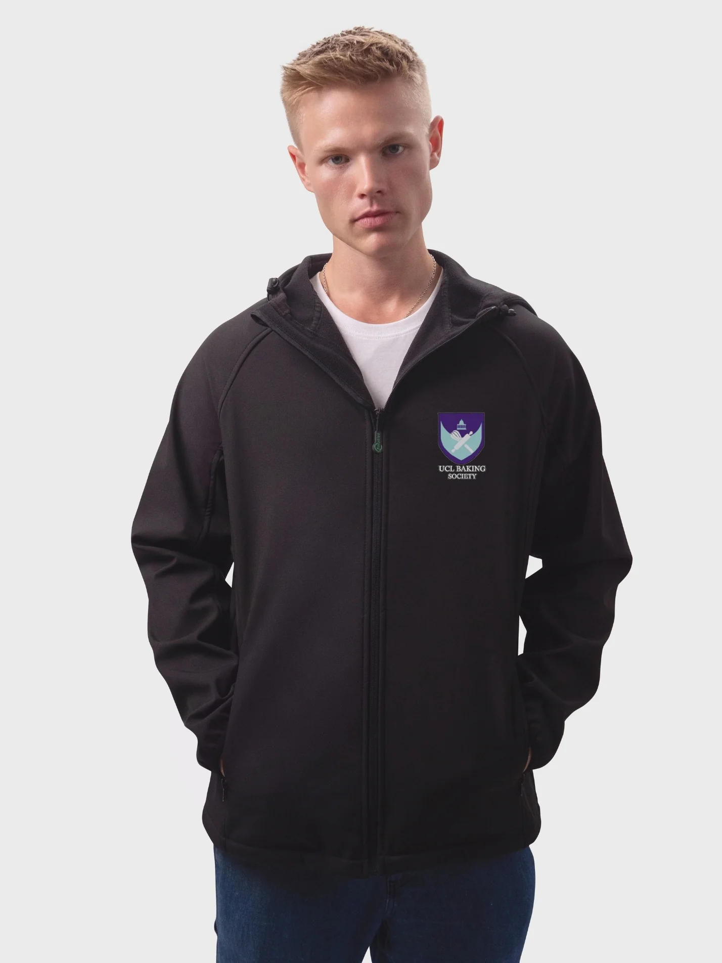 UCL Baking Society Sustainable Men’s Hooded Soft Shell Jacket