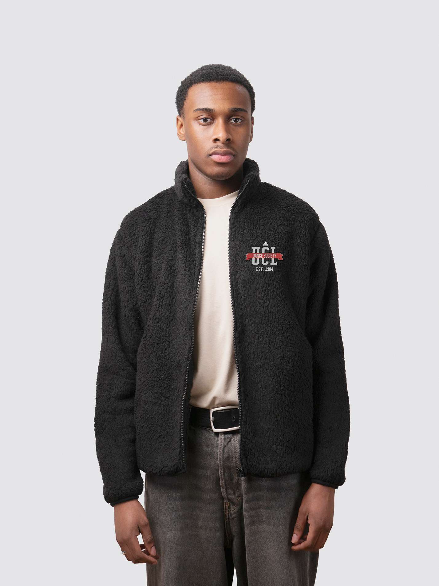 UCL Dance Society Competition Team Unisex Sherpa Fleece Zipped Jacket - Image 4