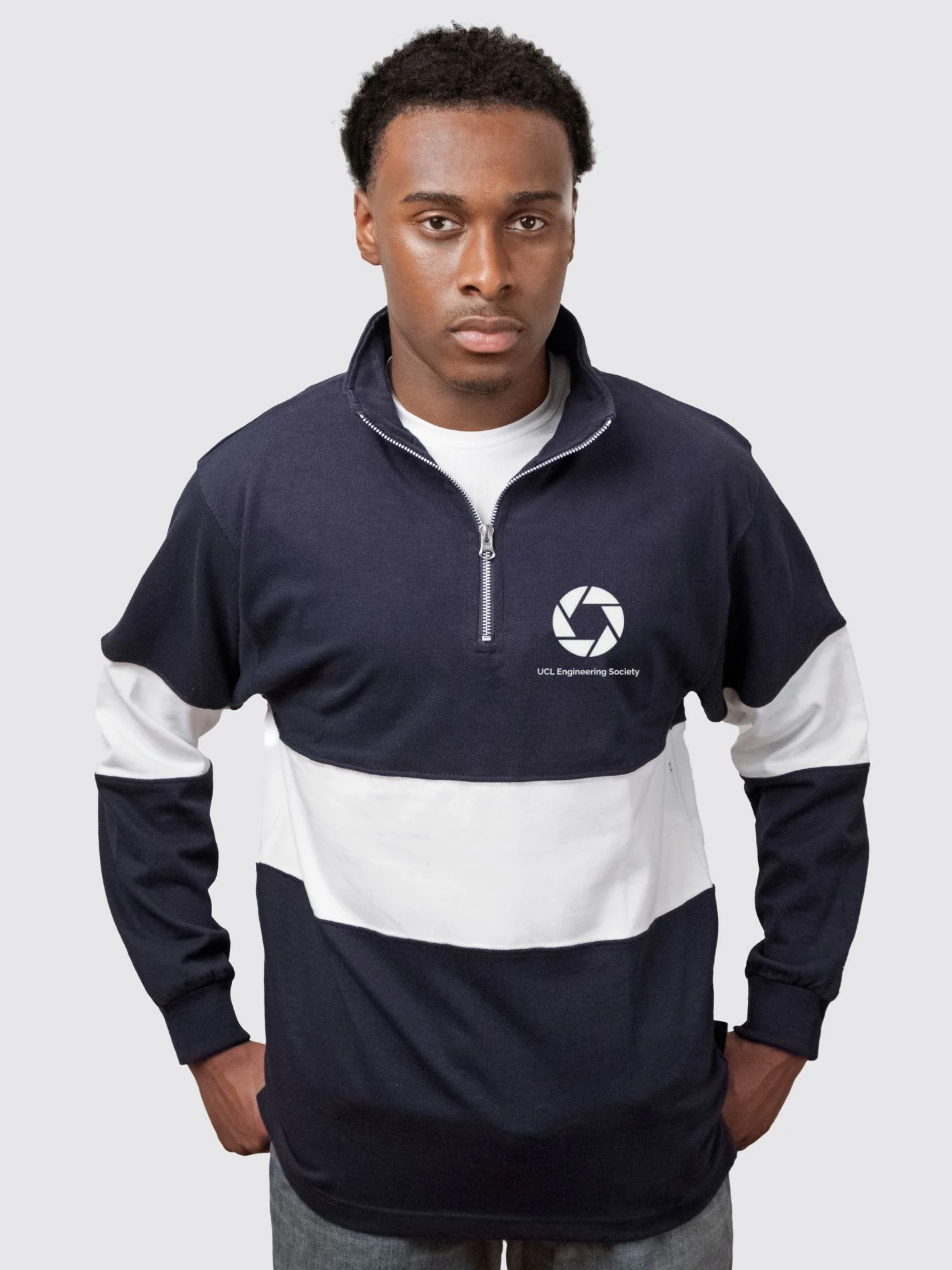 UCL Engineering Society Unisex Panelled 1/4 Zip Sweatshirt