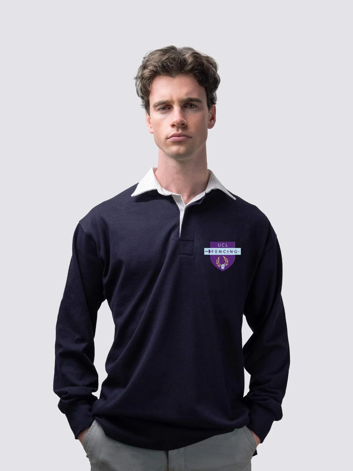UCL Fencing Club Classic Men's Rugby Shirt