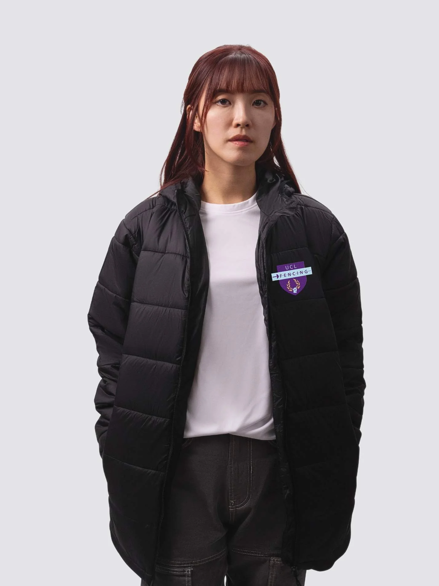 UCL Fencing Club Sustainable Unisex Hooded Puffer Jacket