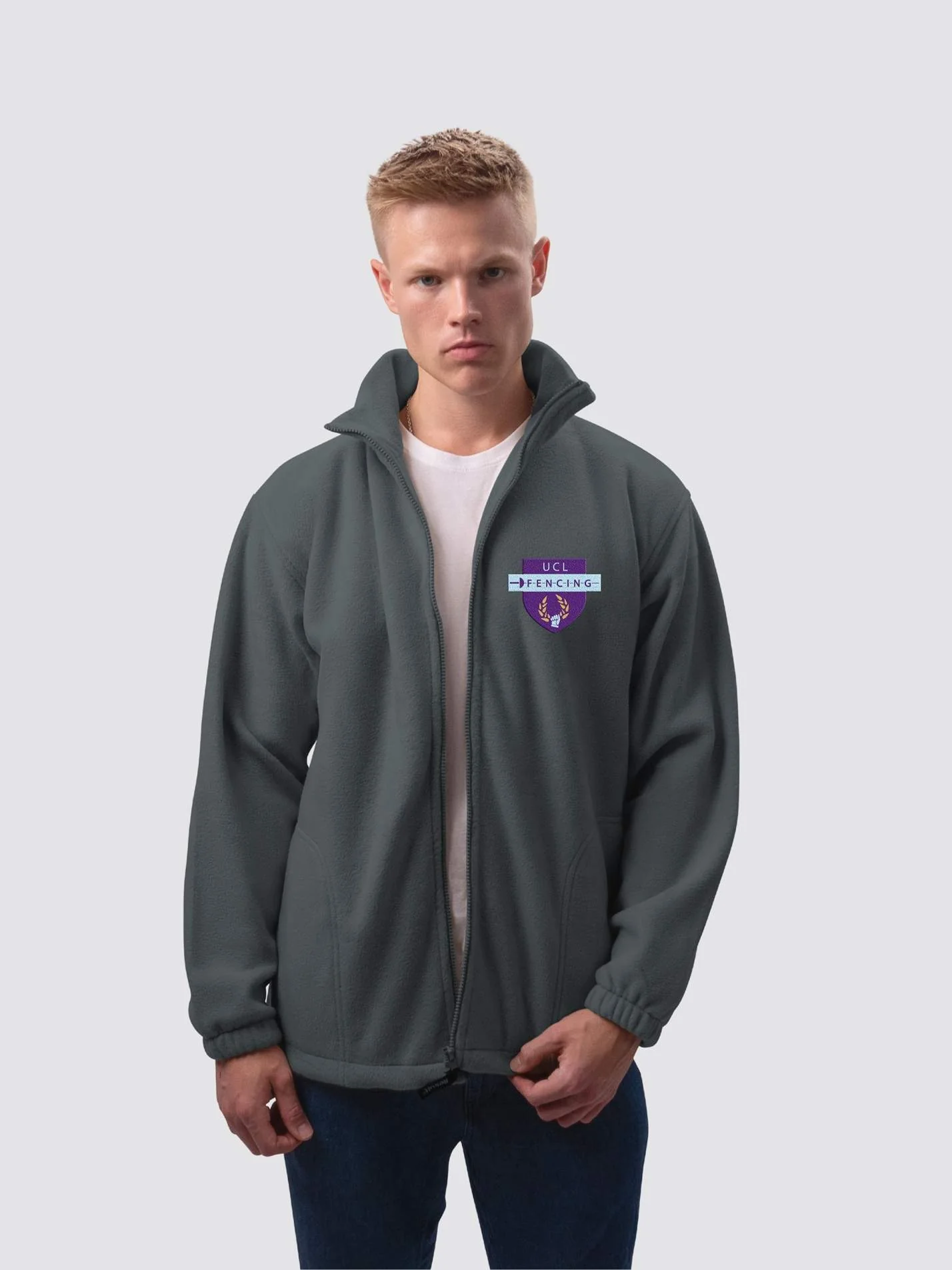 UCL Fencing Club Unisex Polar Full Zip Fleece - Image 9