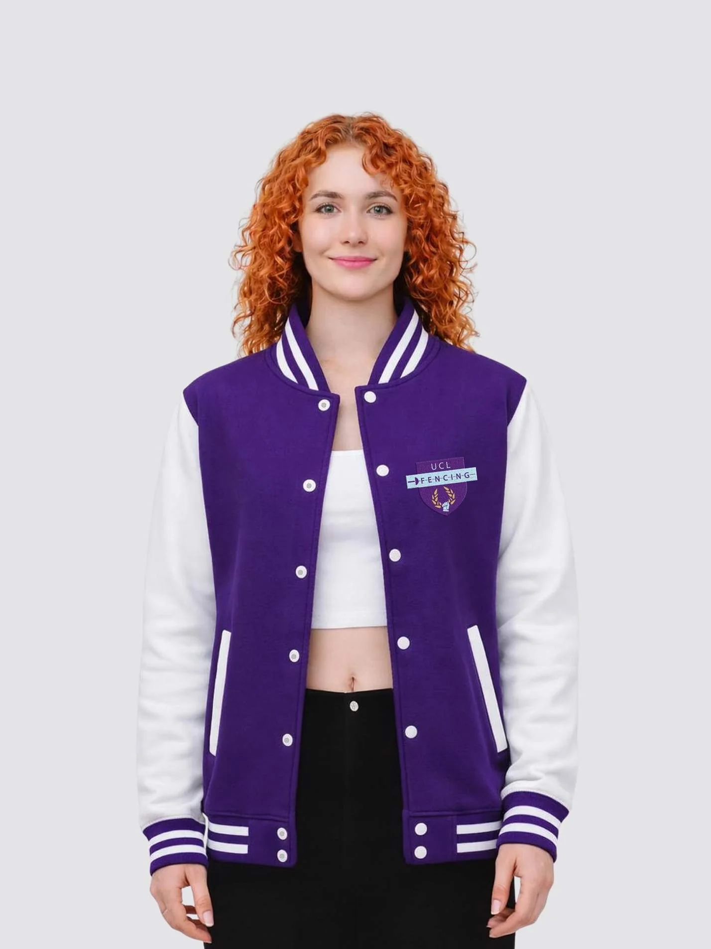 UCL Fencing Club Varsity Jacket - Image 7