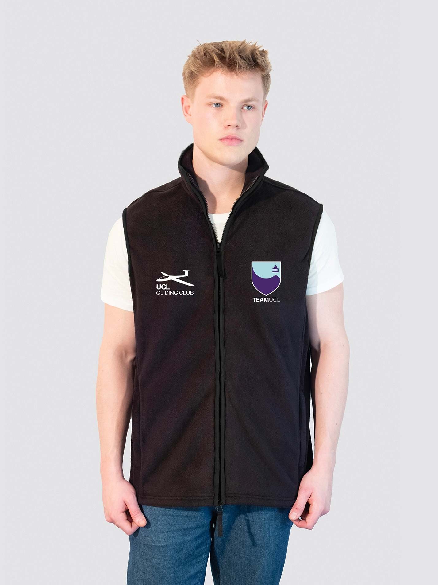 UCL Gliding Men's Heritage Gilet Fleece - Image 5