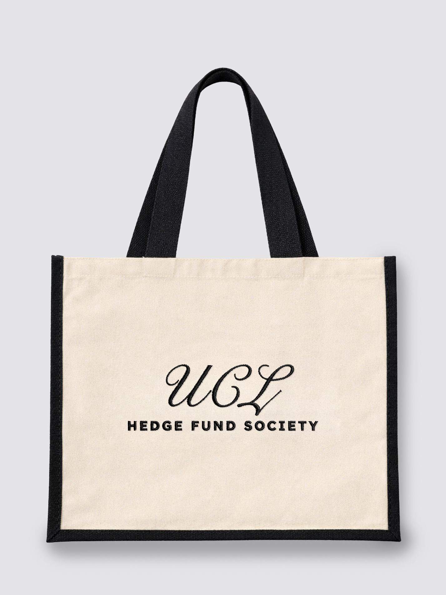 UCL Hedge Fund Society Heritage Jute Canvas Shopper - Image 4