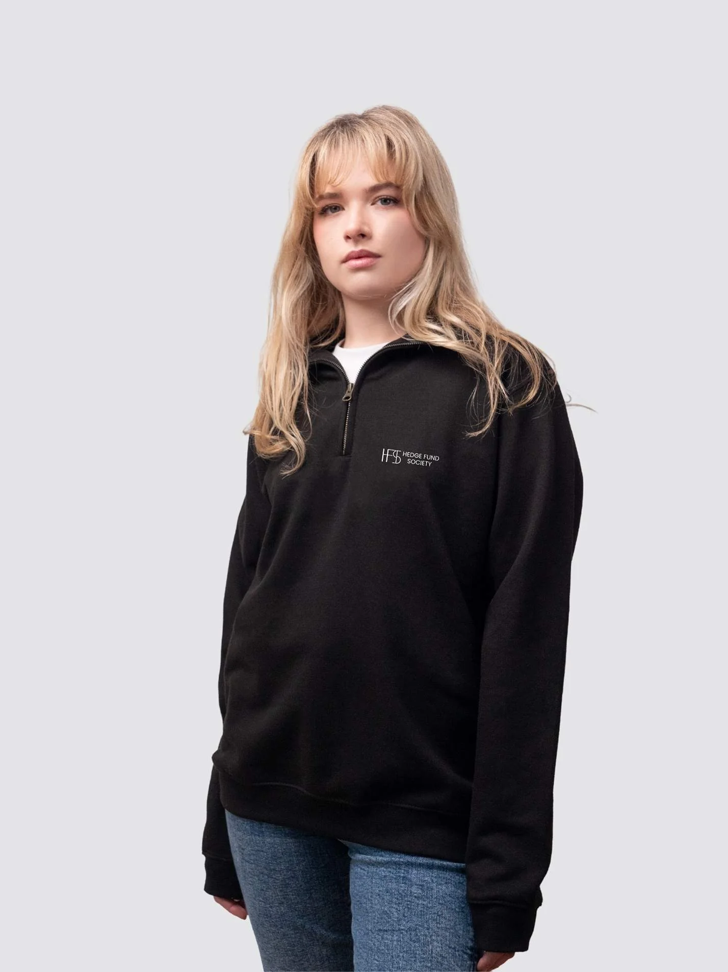UCL Hedge Fund Society Unisex 1/4 Zip Sweatshirt